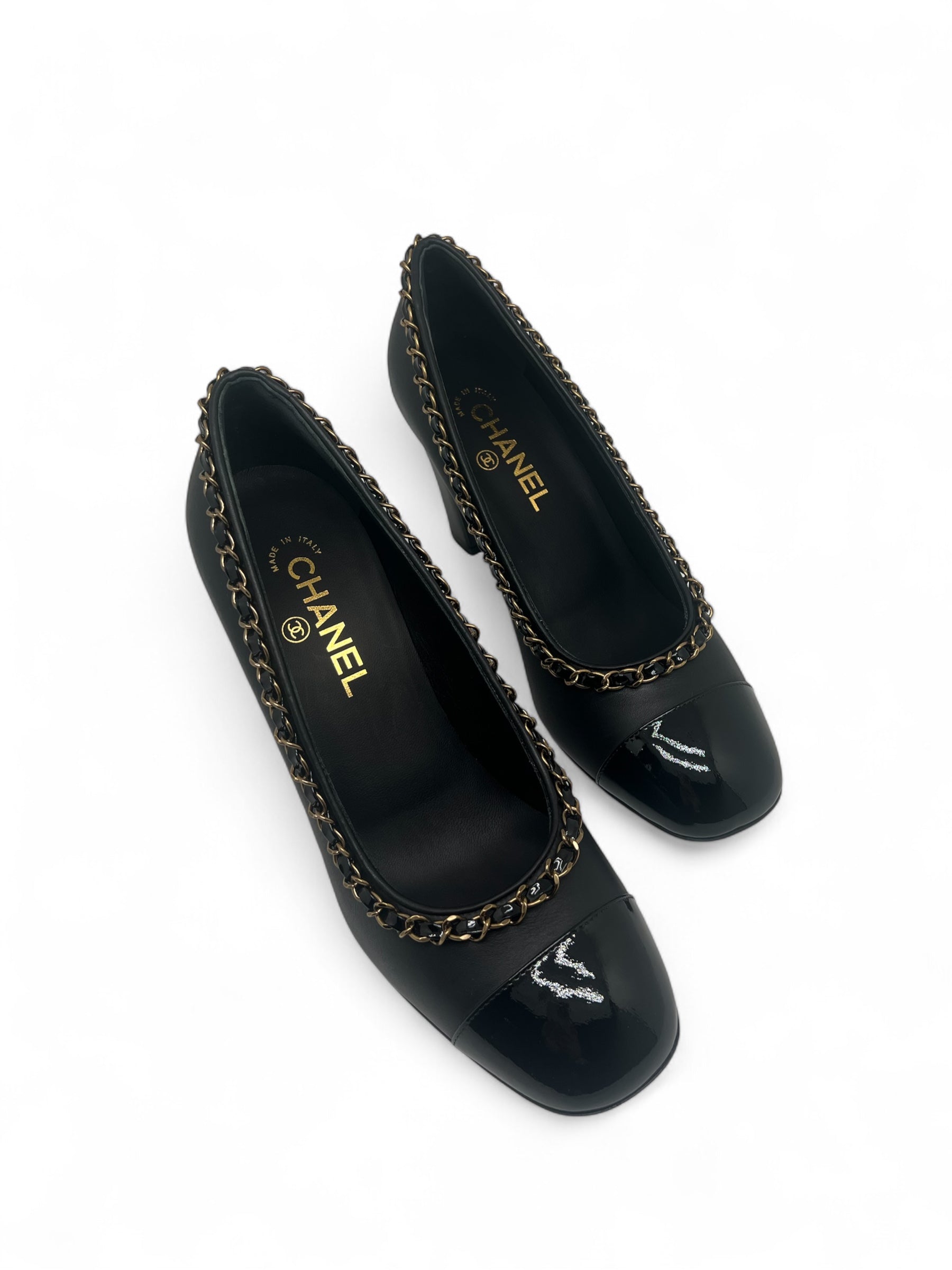 Chanel - Leather pumps size 39.5