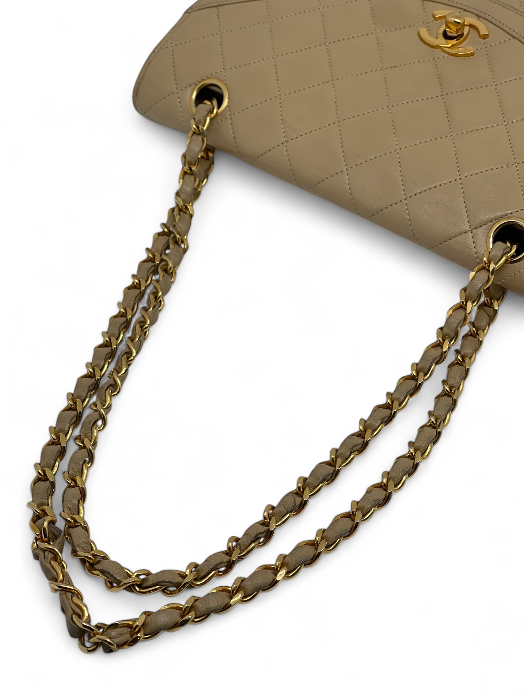 Chanel - Borsa trapuntata beige