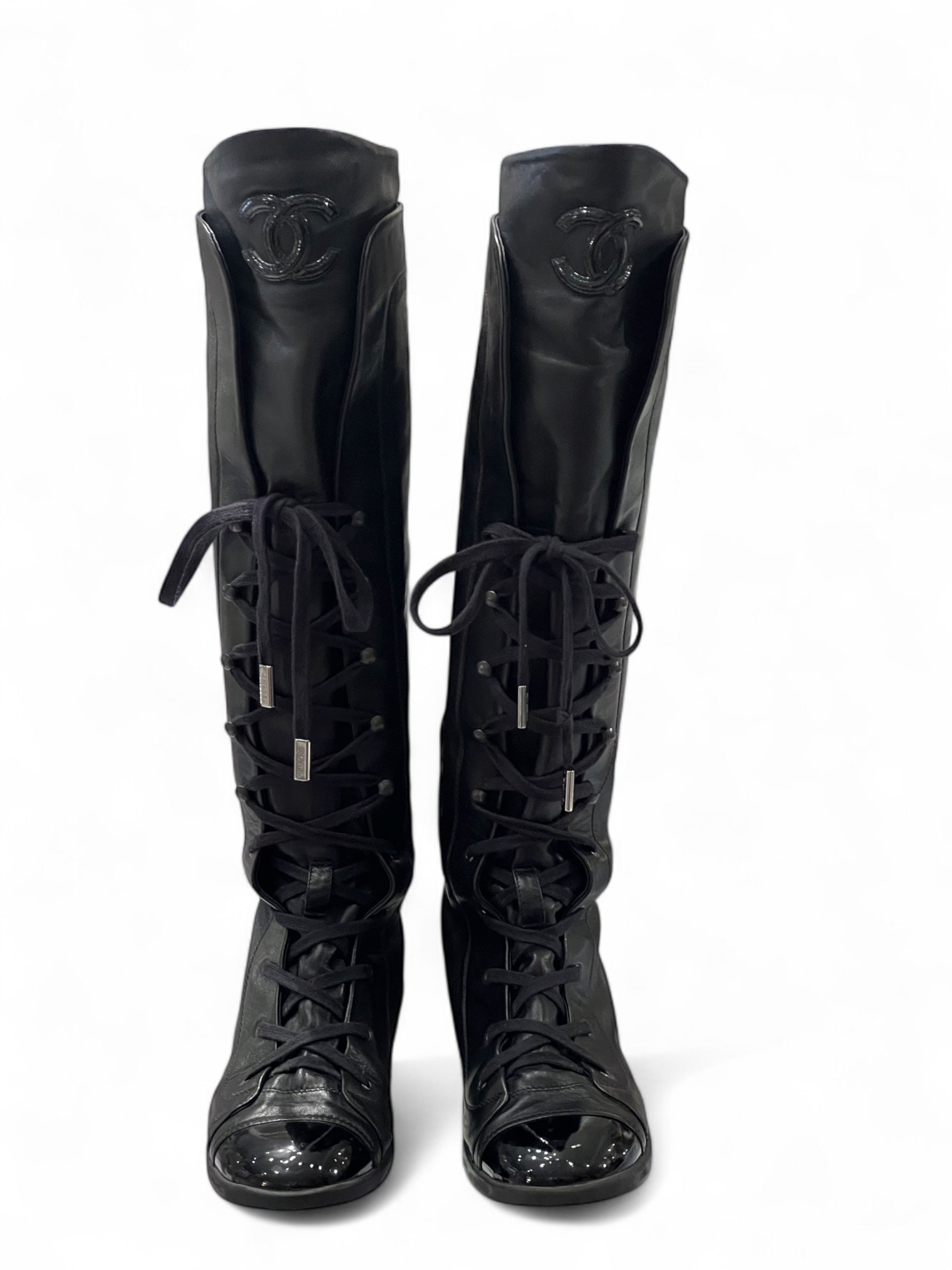 Chanel - Botte en cuir T38