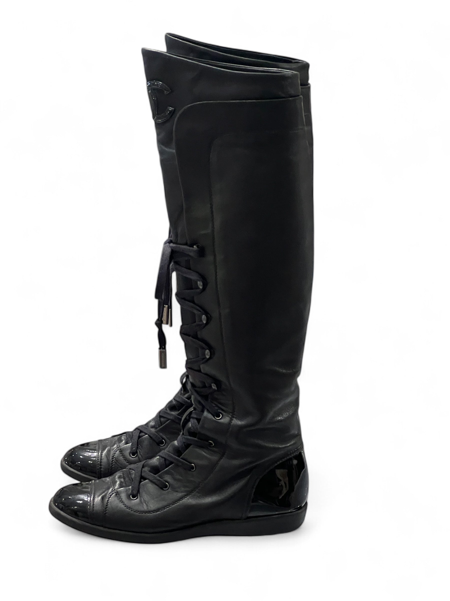 Chanel - Botte en cuir T38
