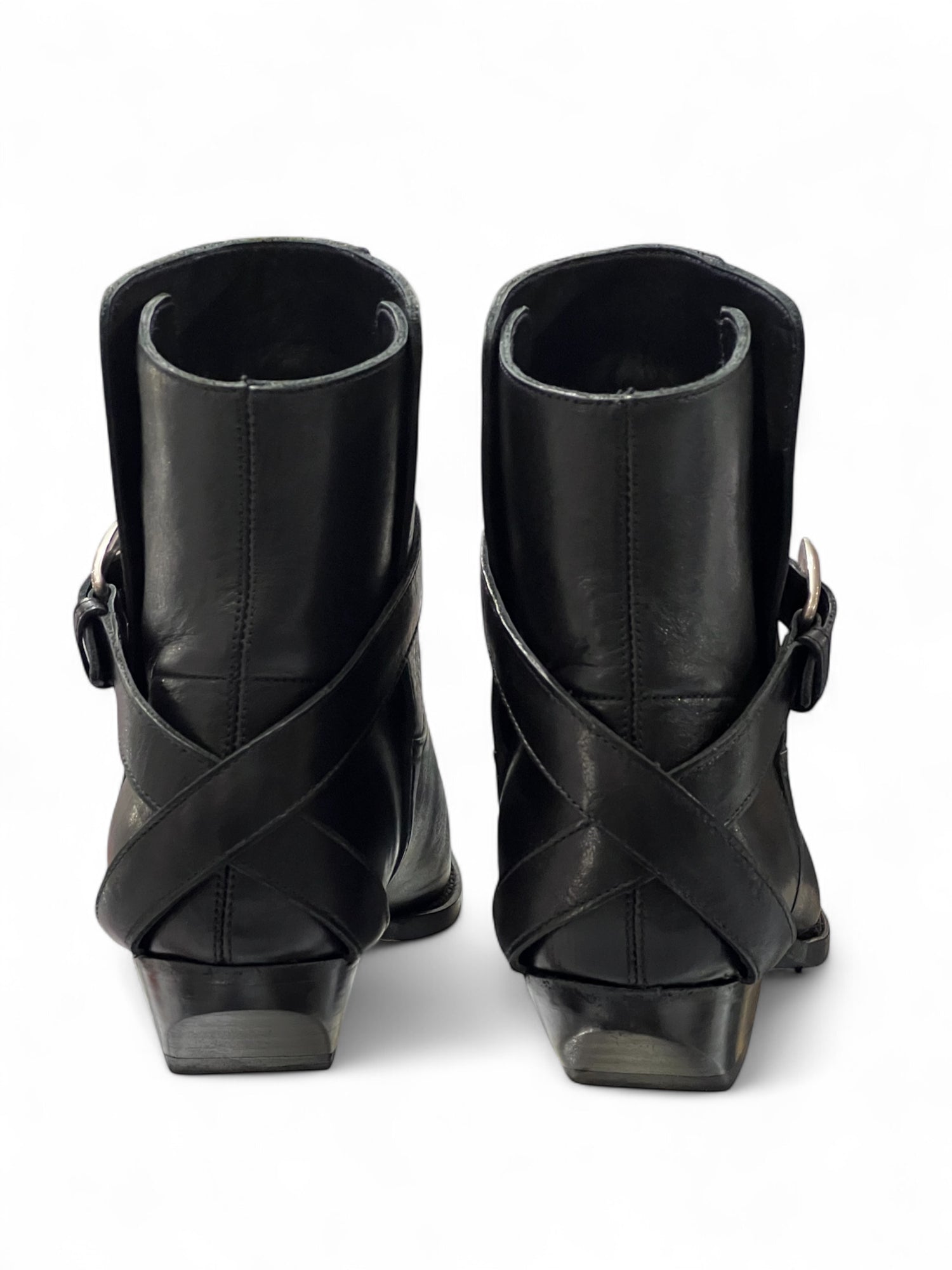Céline - Bottes en cuir noir T.36