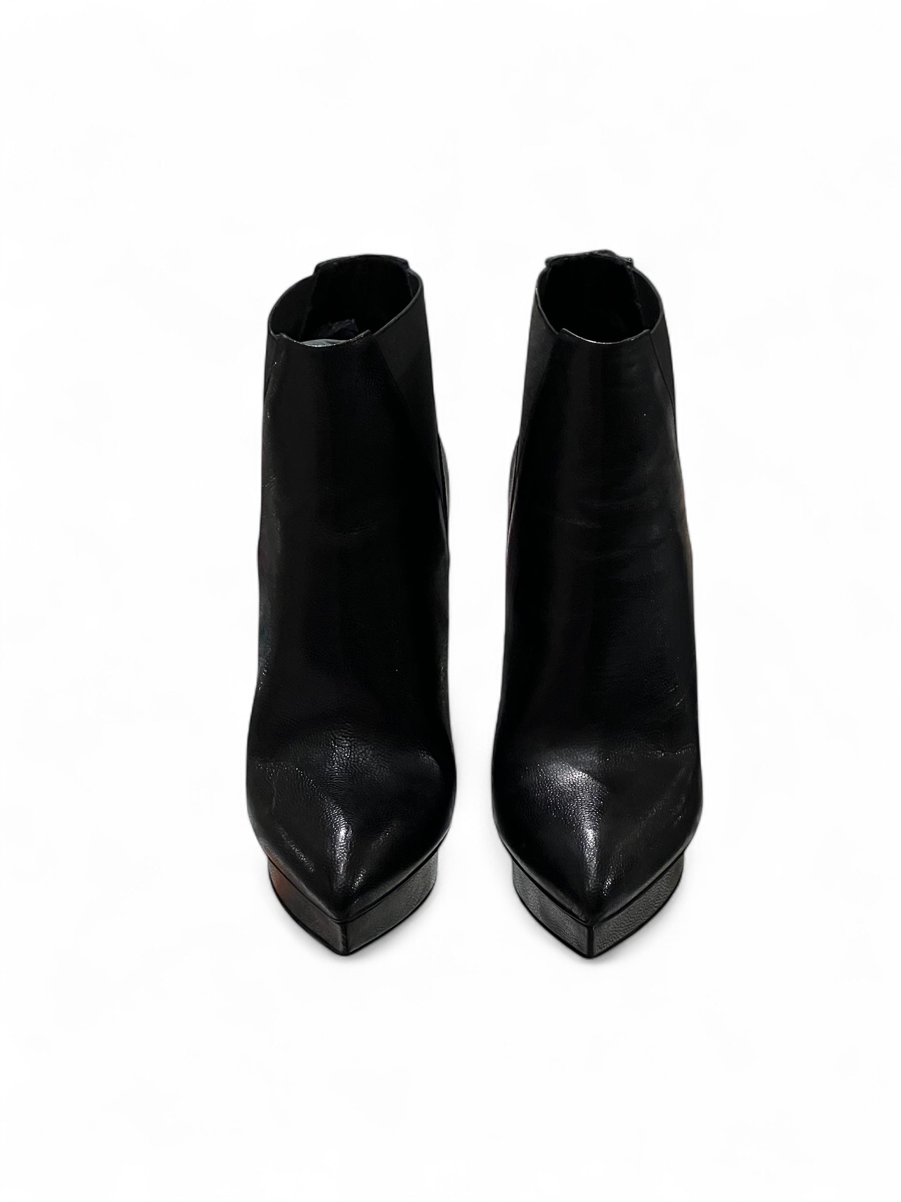 Saint Laurent - Stiefel aus zwei Materialien Gr. 38