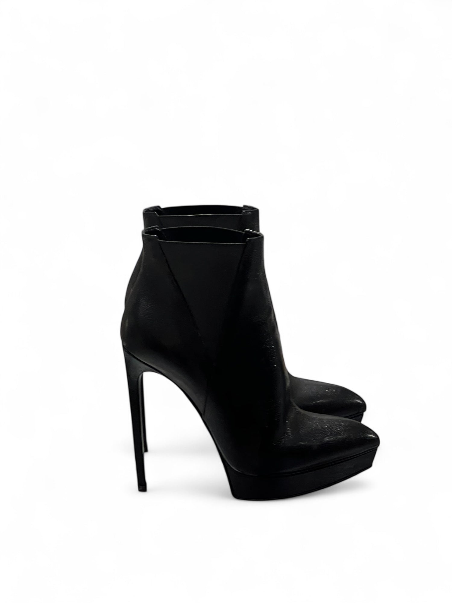 Saint Laurent -  Bottes bi-matières T38