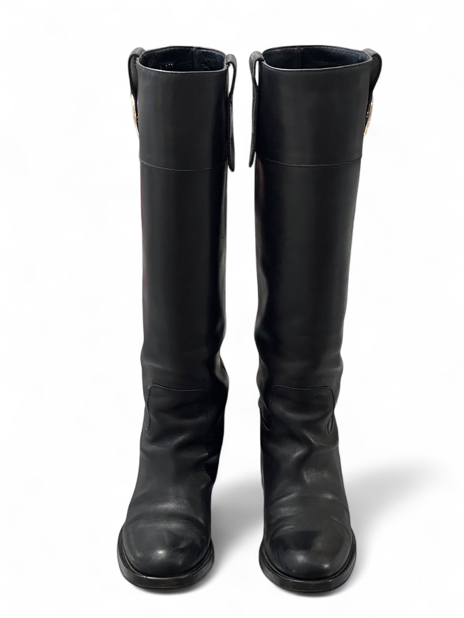 Gucci - Bottes cavalières en cuir T38,5