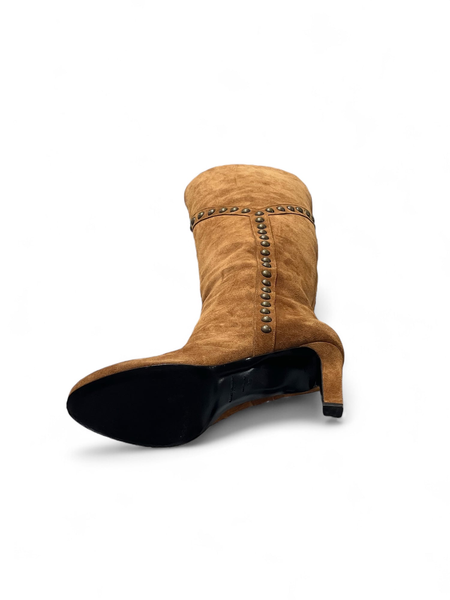 Saint Laurent - Bottes cavalières marron T39