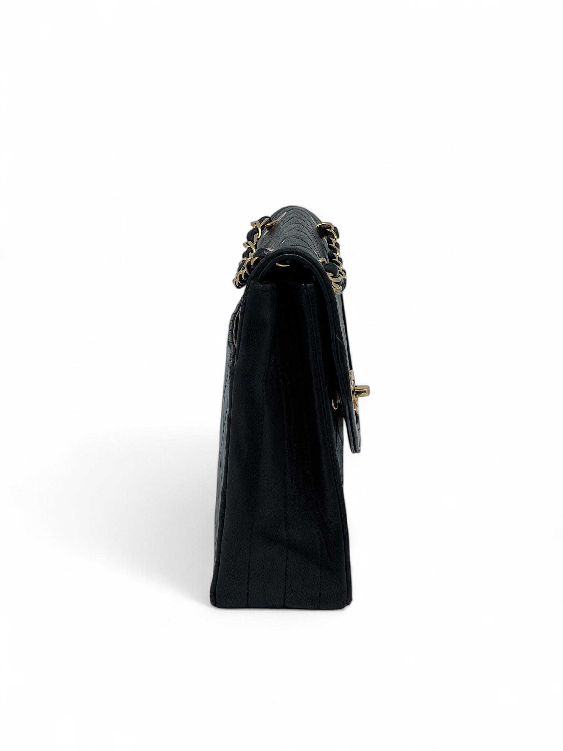 Chanel - Vintage gesteppte schwarze Tasche