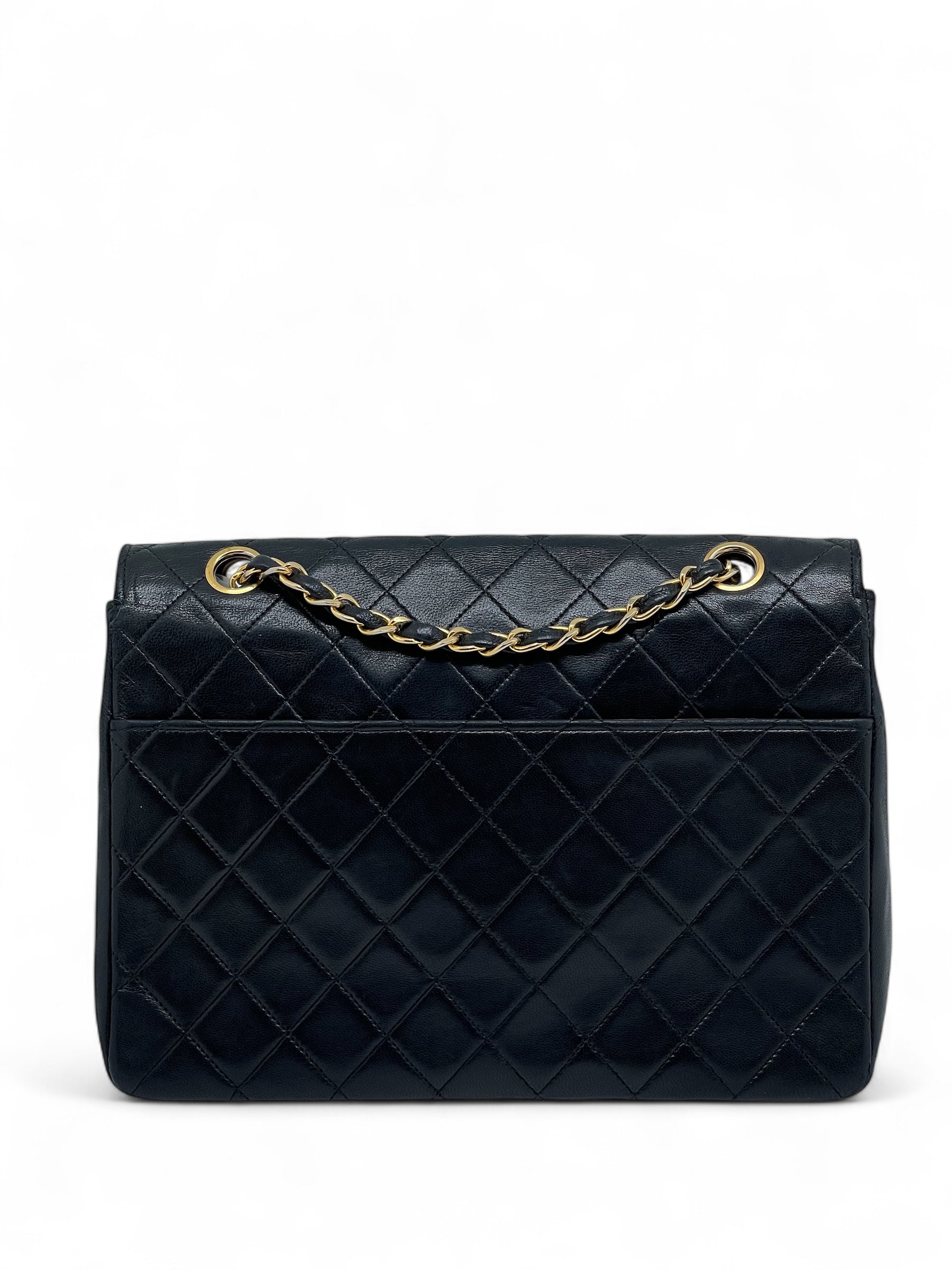 Chanel - Vintage gesteppte schwarze Tasche