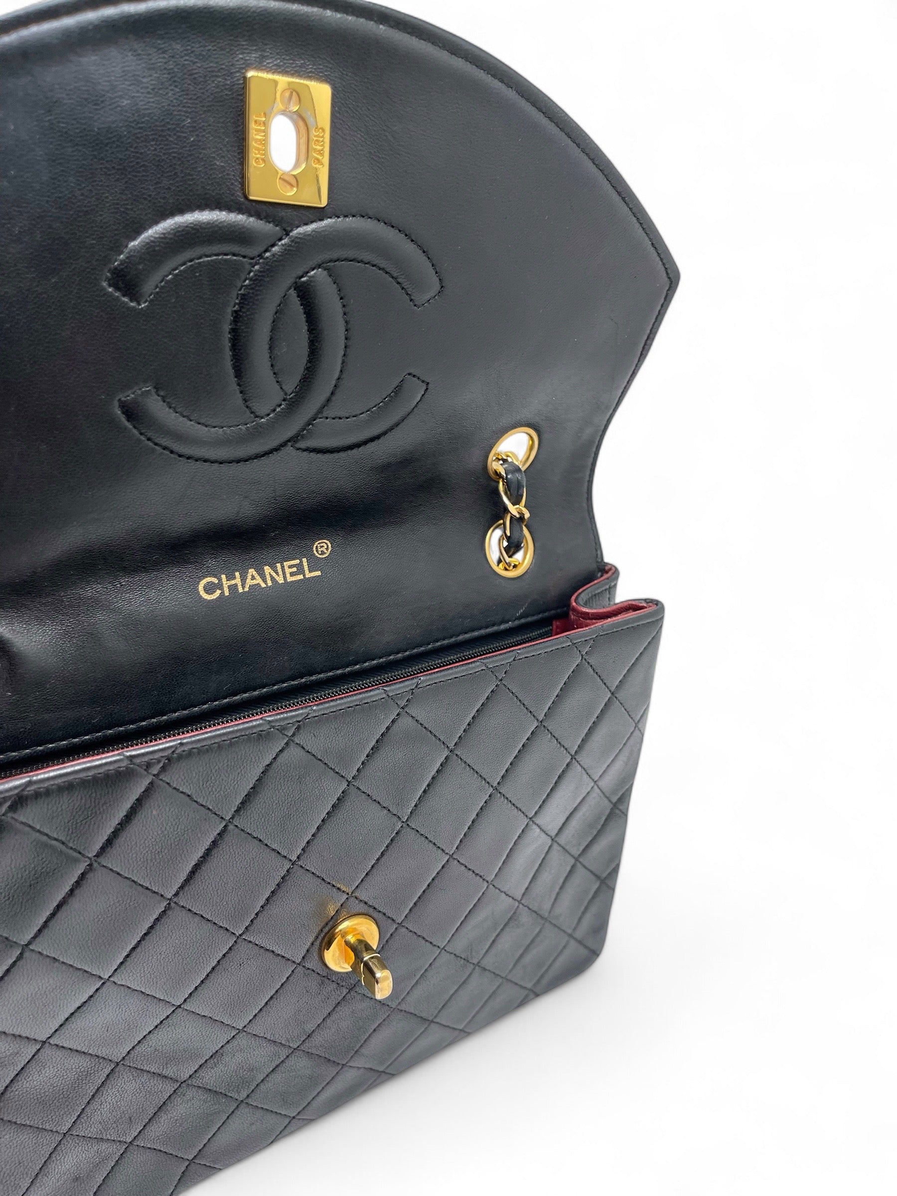Chanel - Vintage gesteppte schwarze Tasche