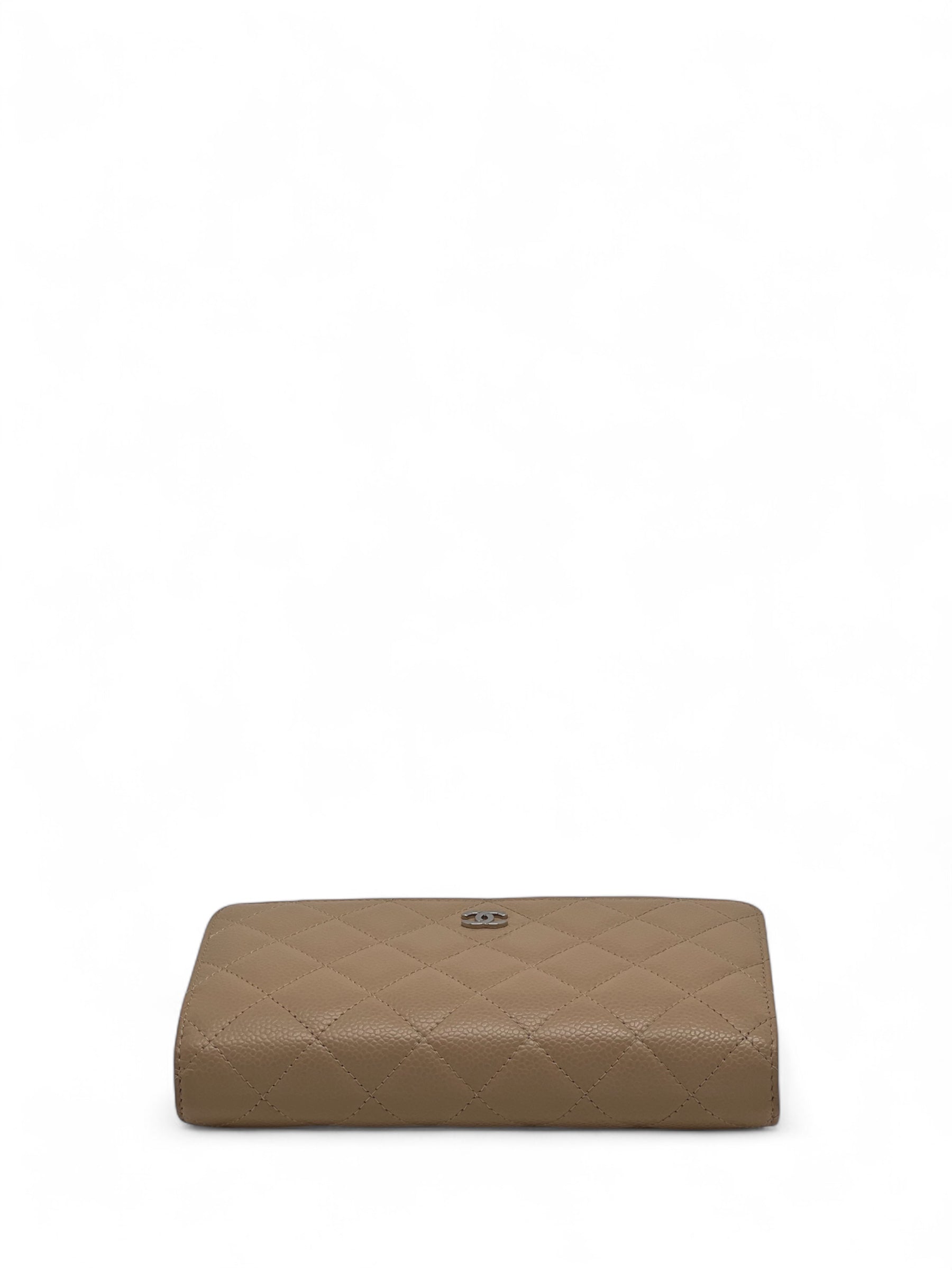 Chanel - Sac Wallet on chain cuir caviar beige