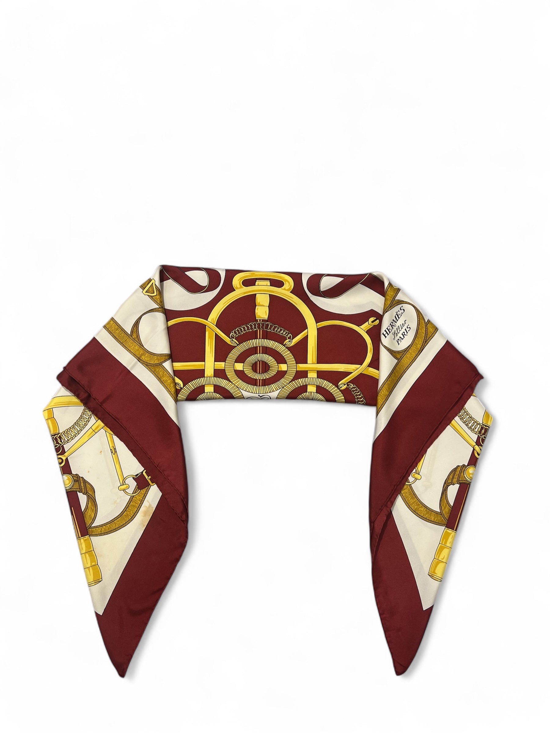 Hermès -  Carré 90 « Éperon d’or »