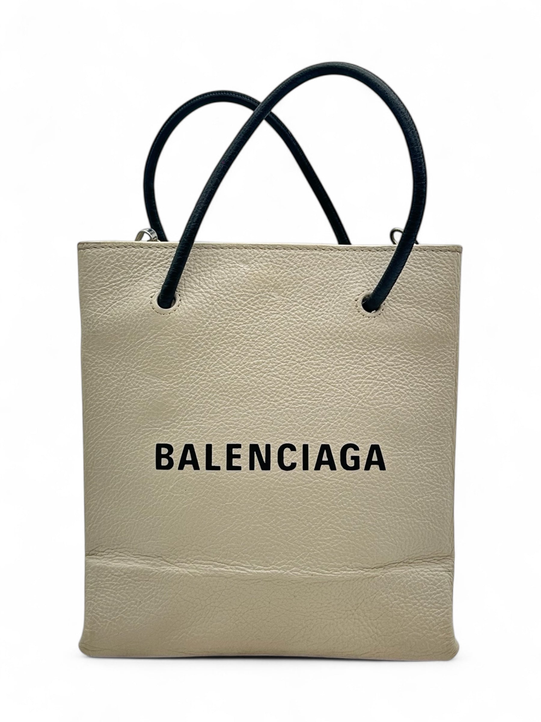 Balenciaga - Sac shopping north south blanc