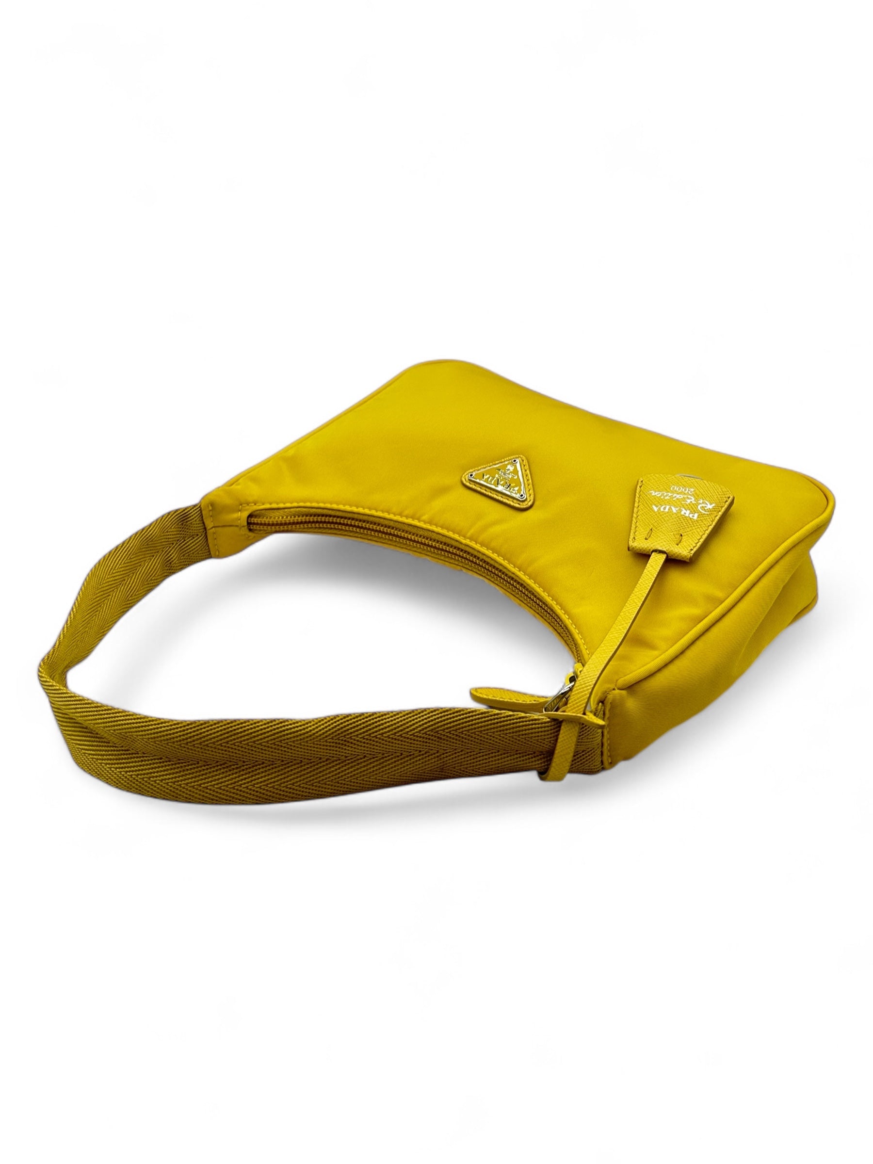 Prada - Sac Re-Edition nylon jaune