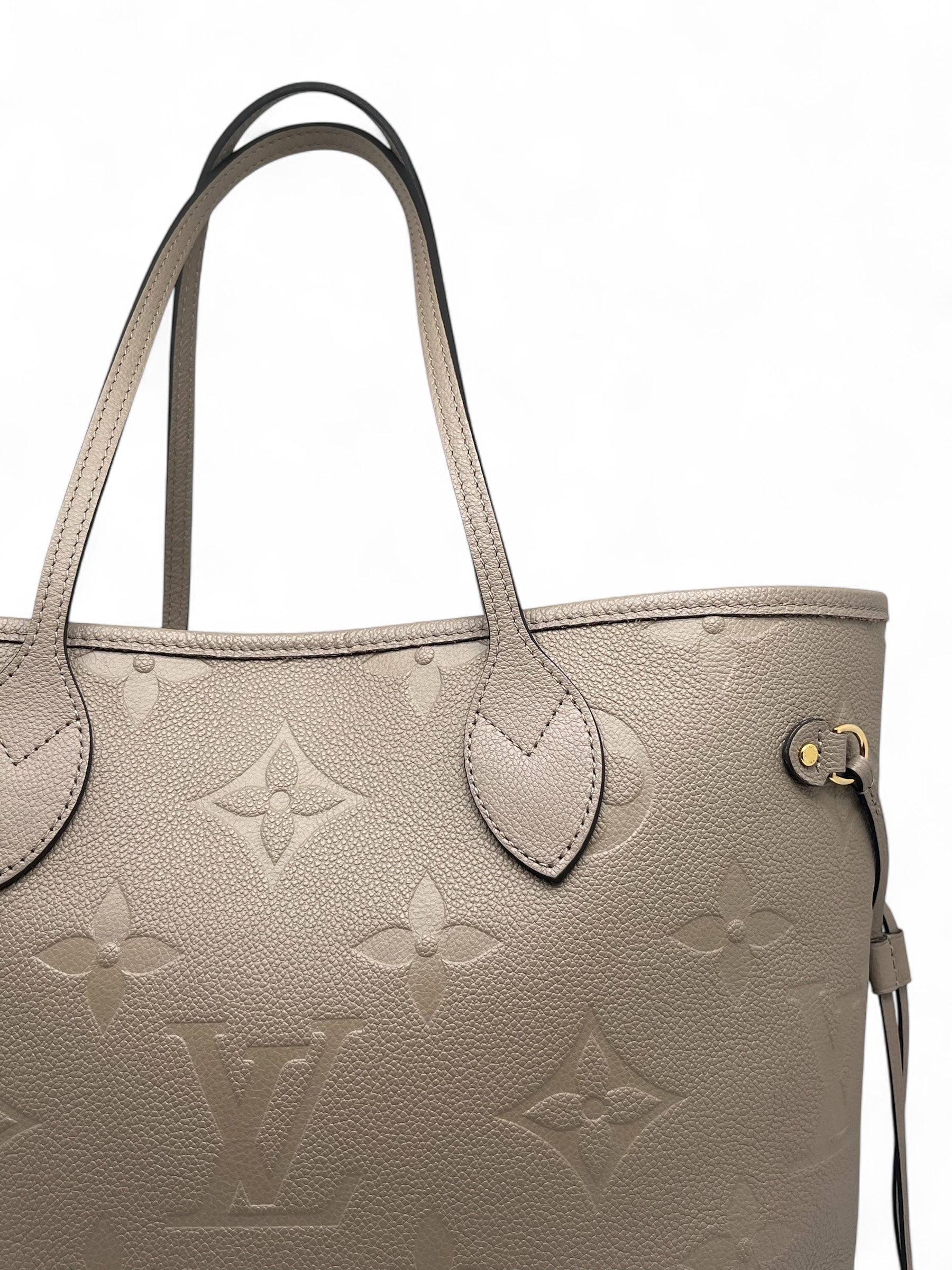 Louis Vuitton - Sac à main Neverfull cuir Monogram Empreinte T