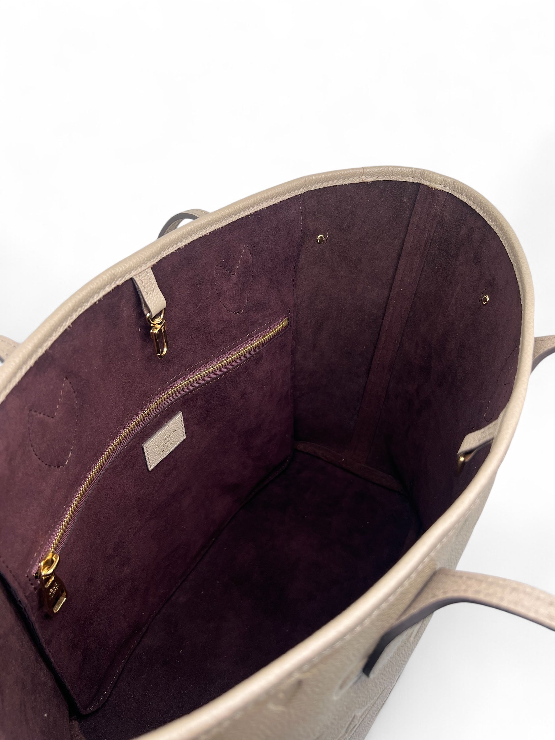 Louis Vuitton - Sac à main Neverfull cuir Monogram Empreinte T