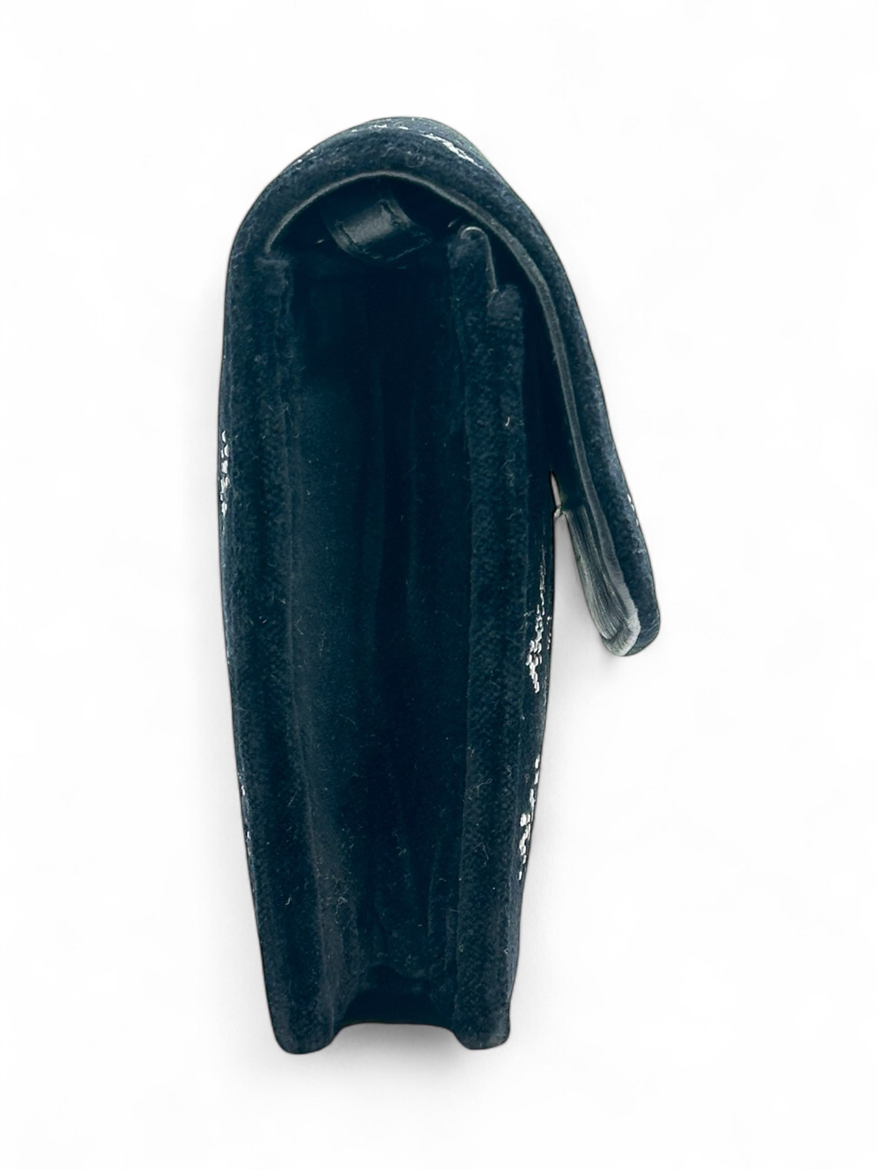 Balenciaga - Sac Crystal velvet Wallet On Chain noir