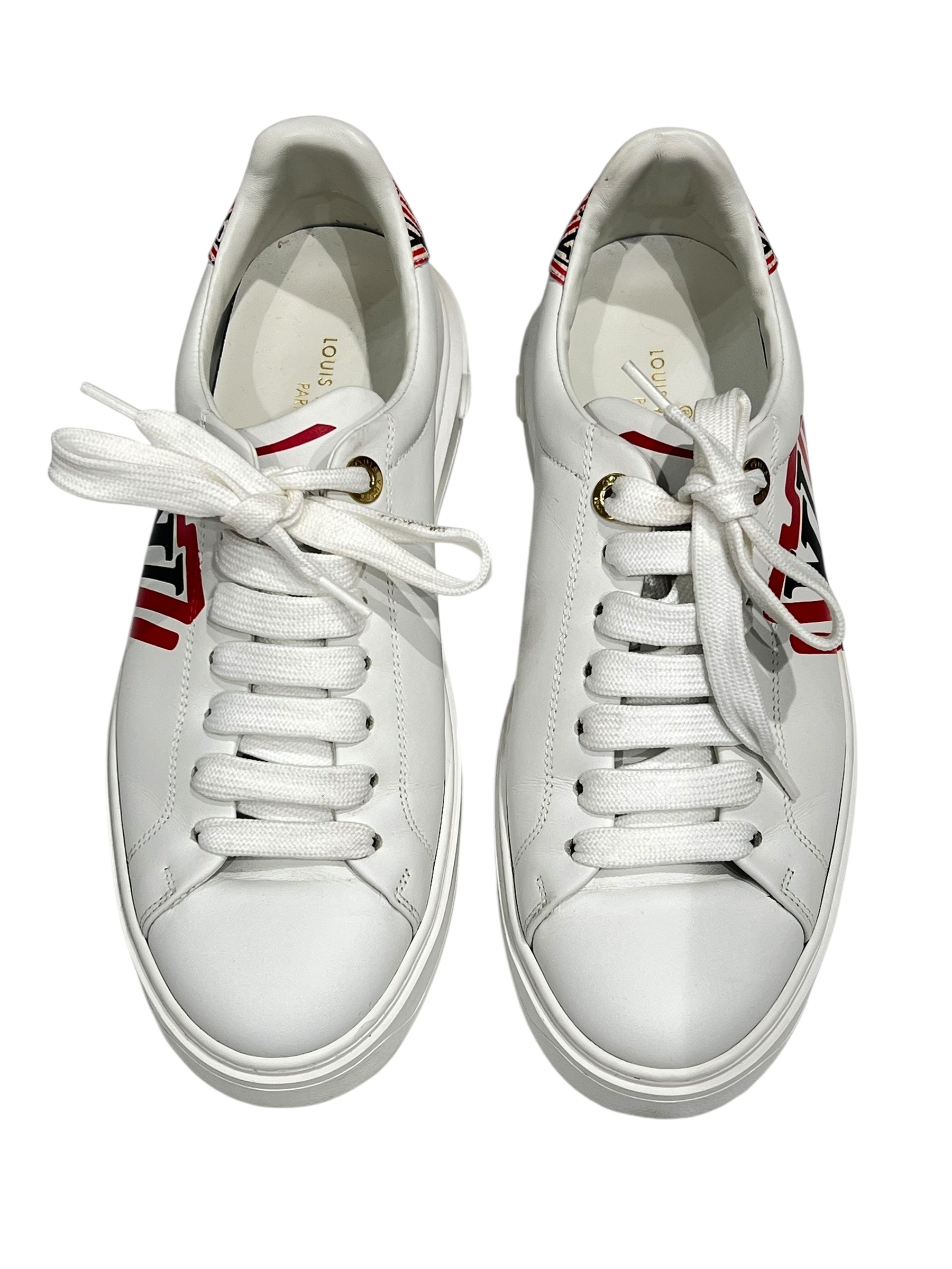 Louis Vuitton - Sneakers Time out blanches T38