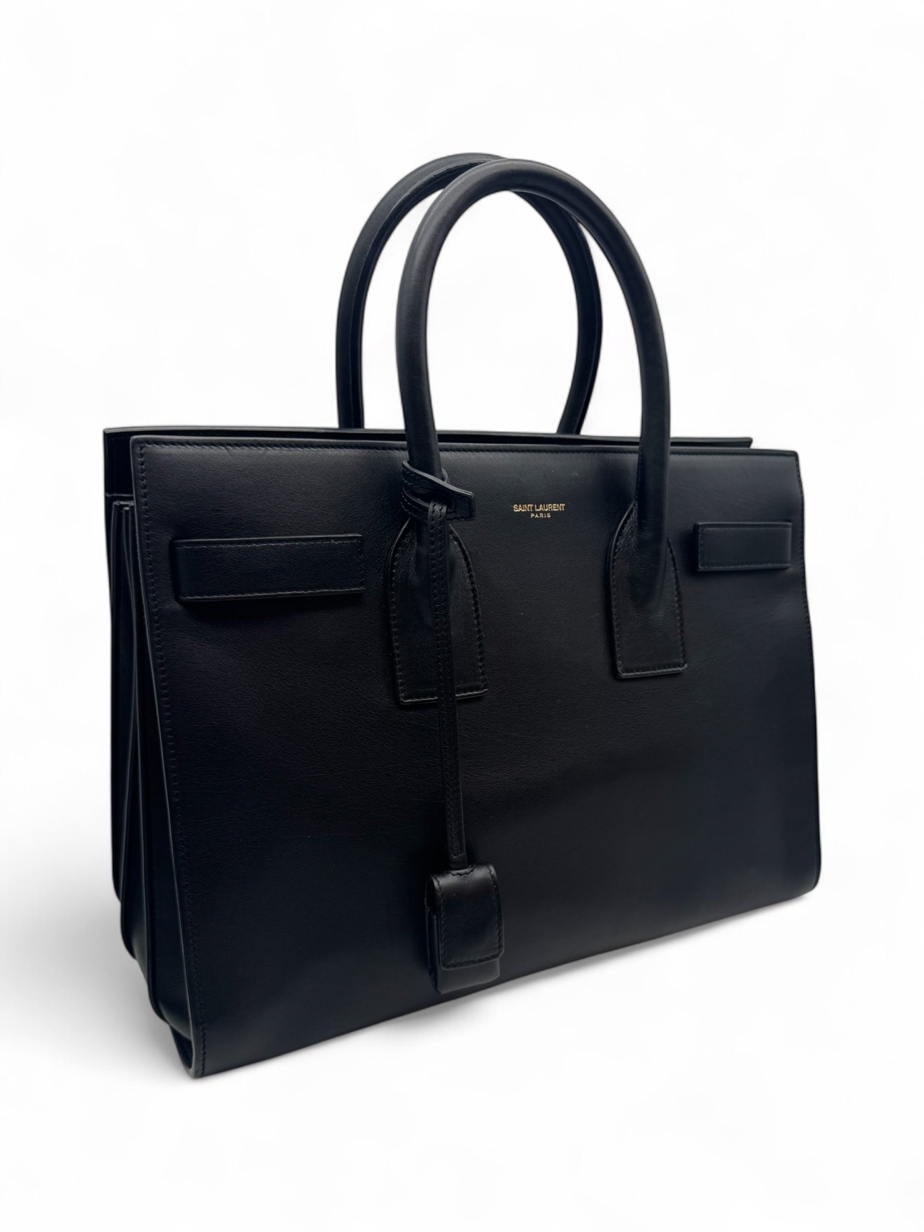 Saint Laurent - Sac de jour Small en cuir lisse
