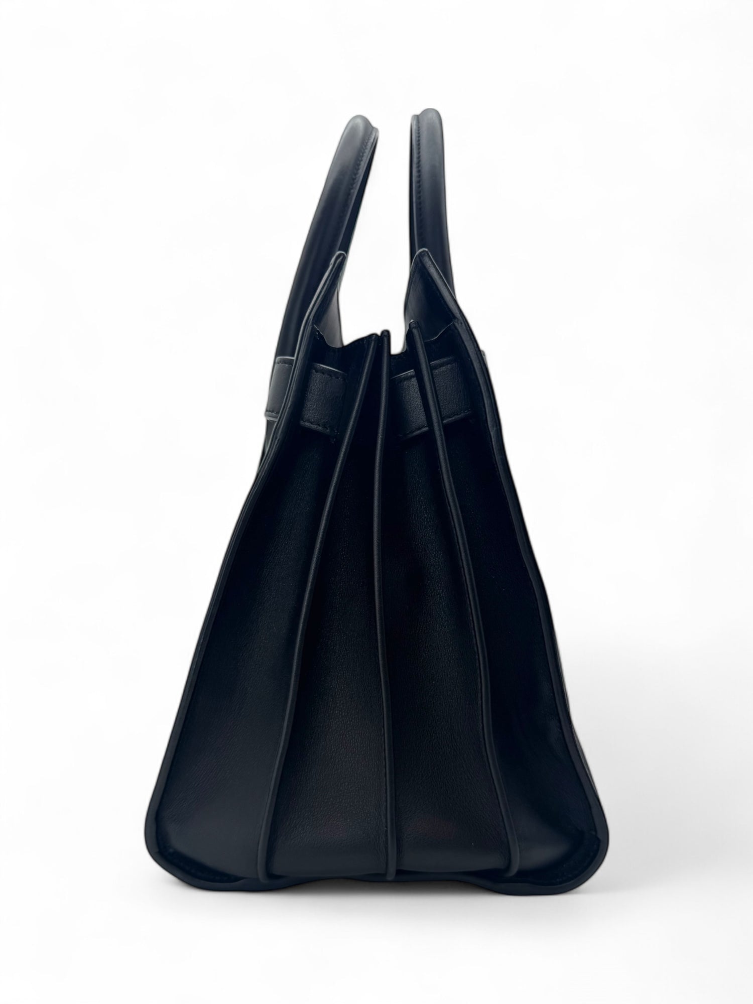 Saint Laurent - Sac de jour Small en cuir lisse