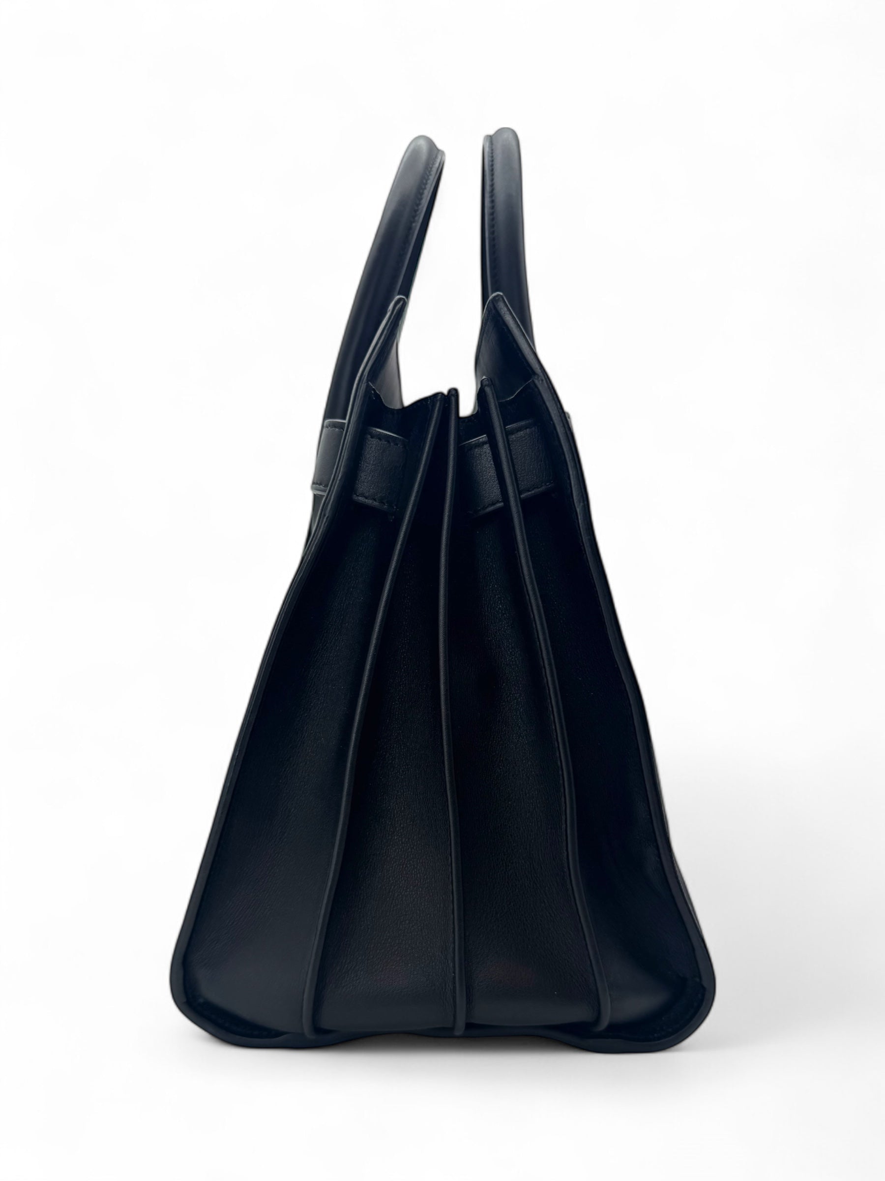 Saint Laurent - Sac de jour Small en cuir lisse