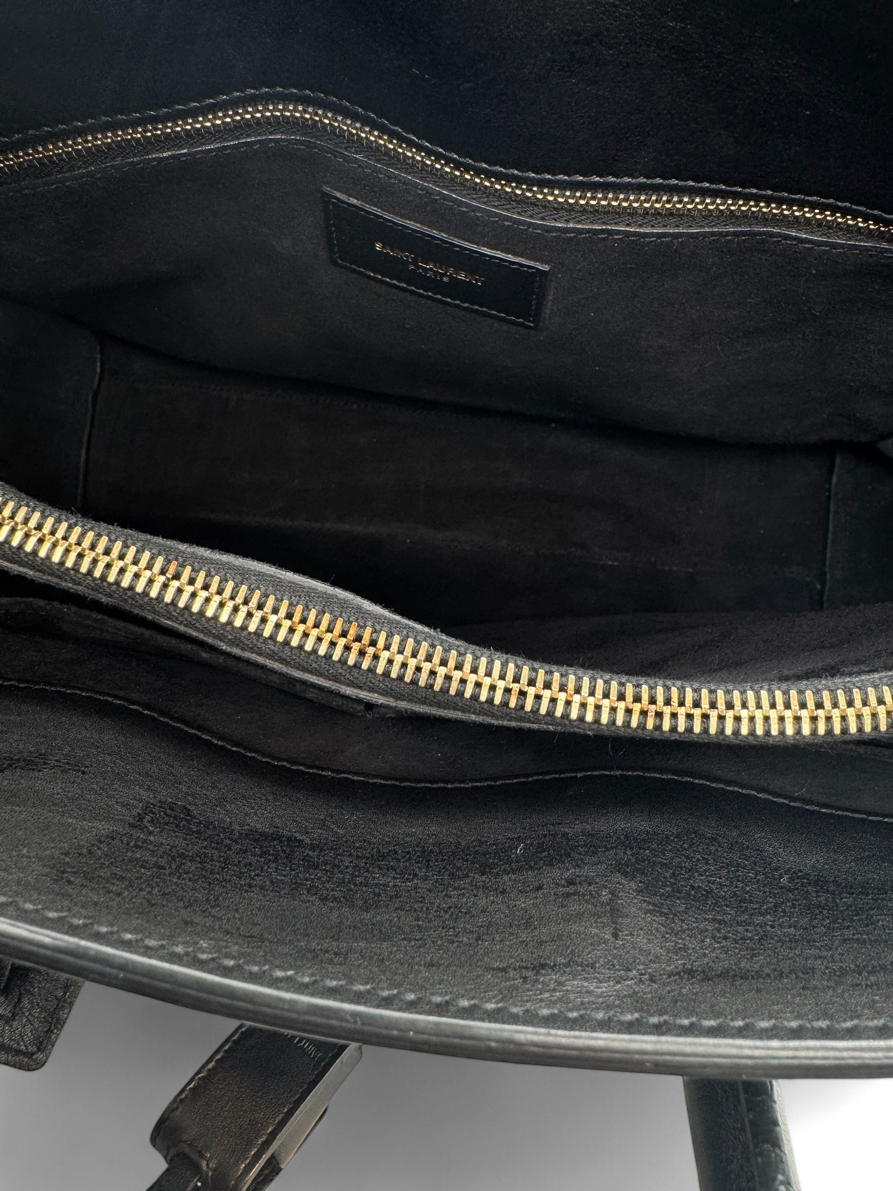 Saint Laurent - Sac de jour Small en cuir lisse