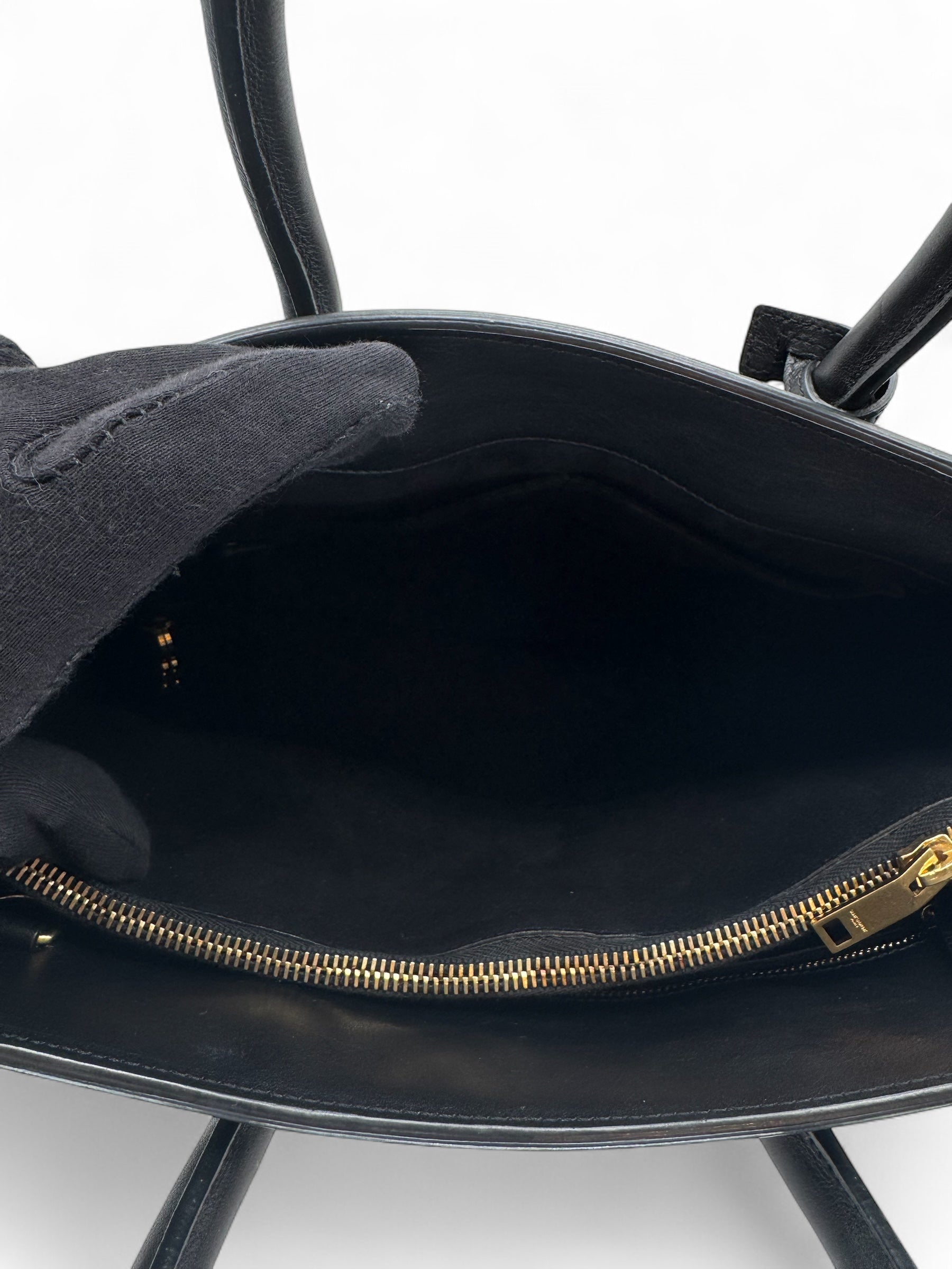 Saint Laurent - Sac de jour Small en cuir lisse