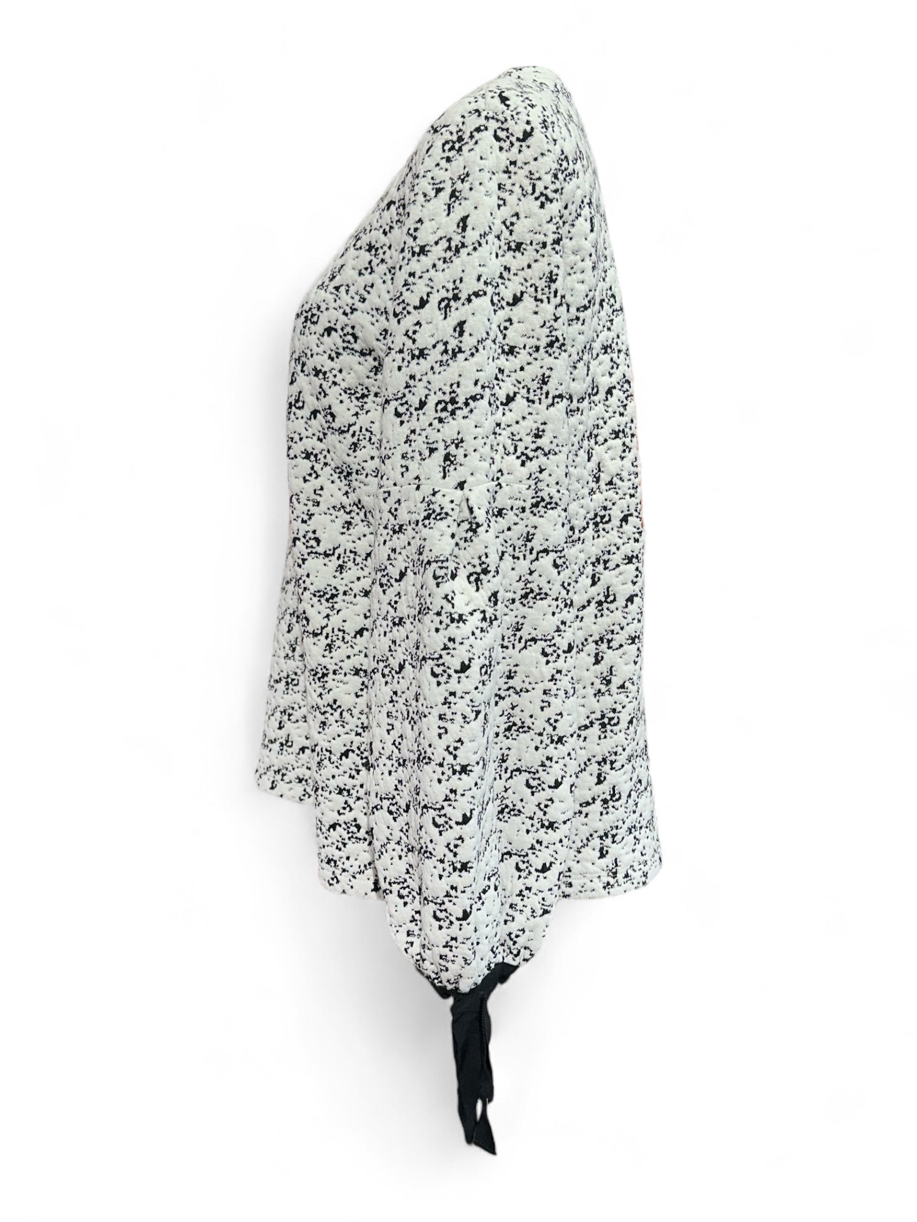 Karl Lagerfeld - Pull noir et blanc à ruban T36