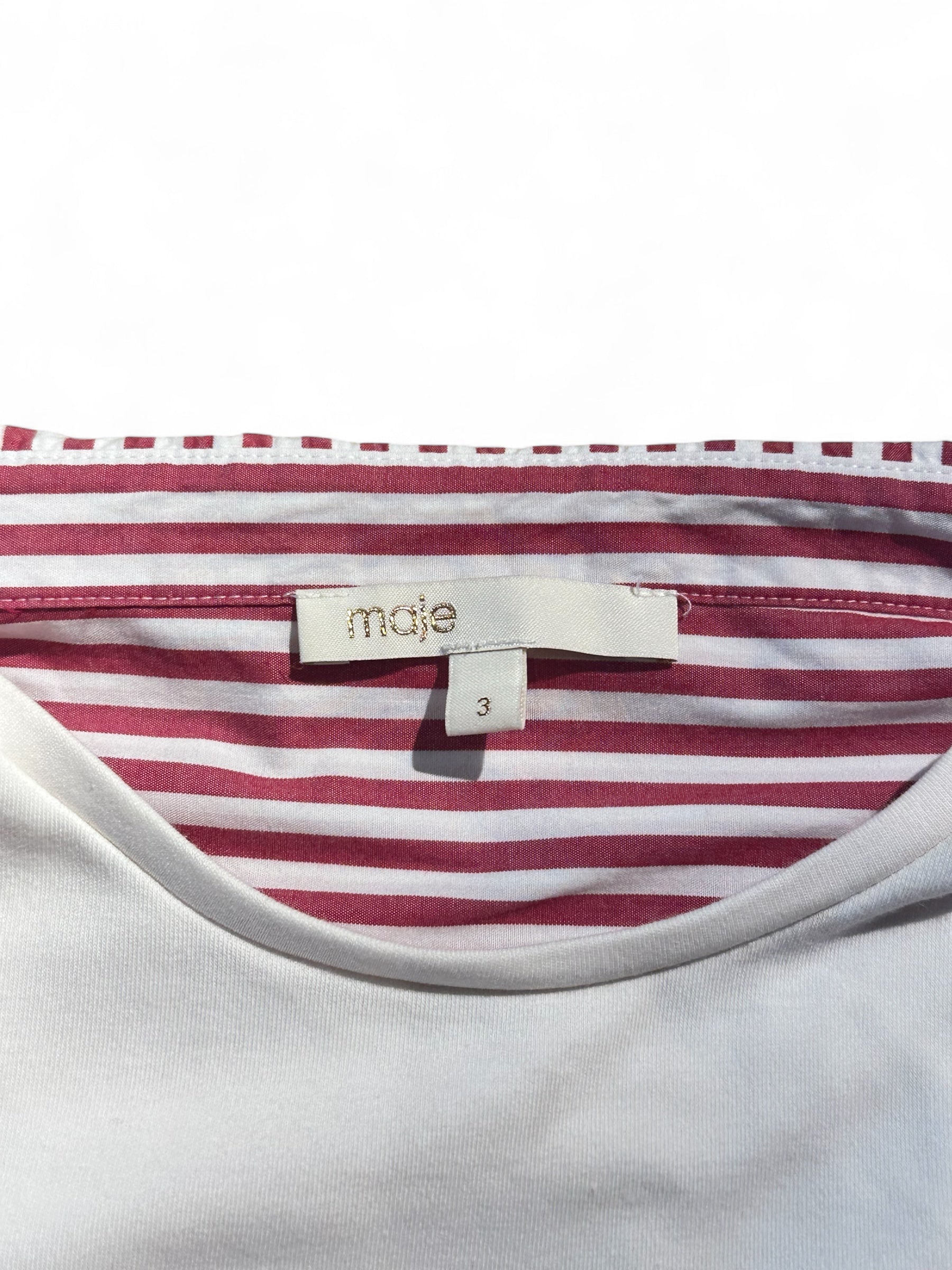 Maje - Chemise déstructurée à rayures T40