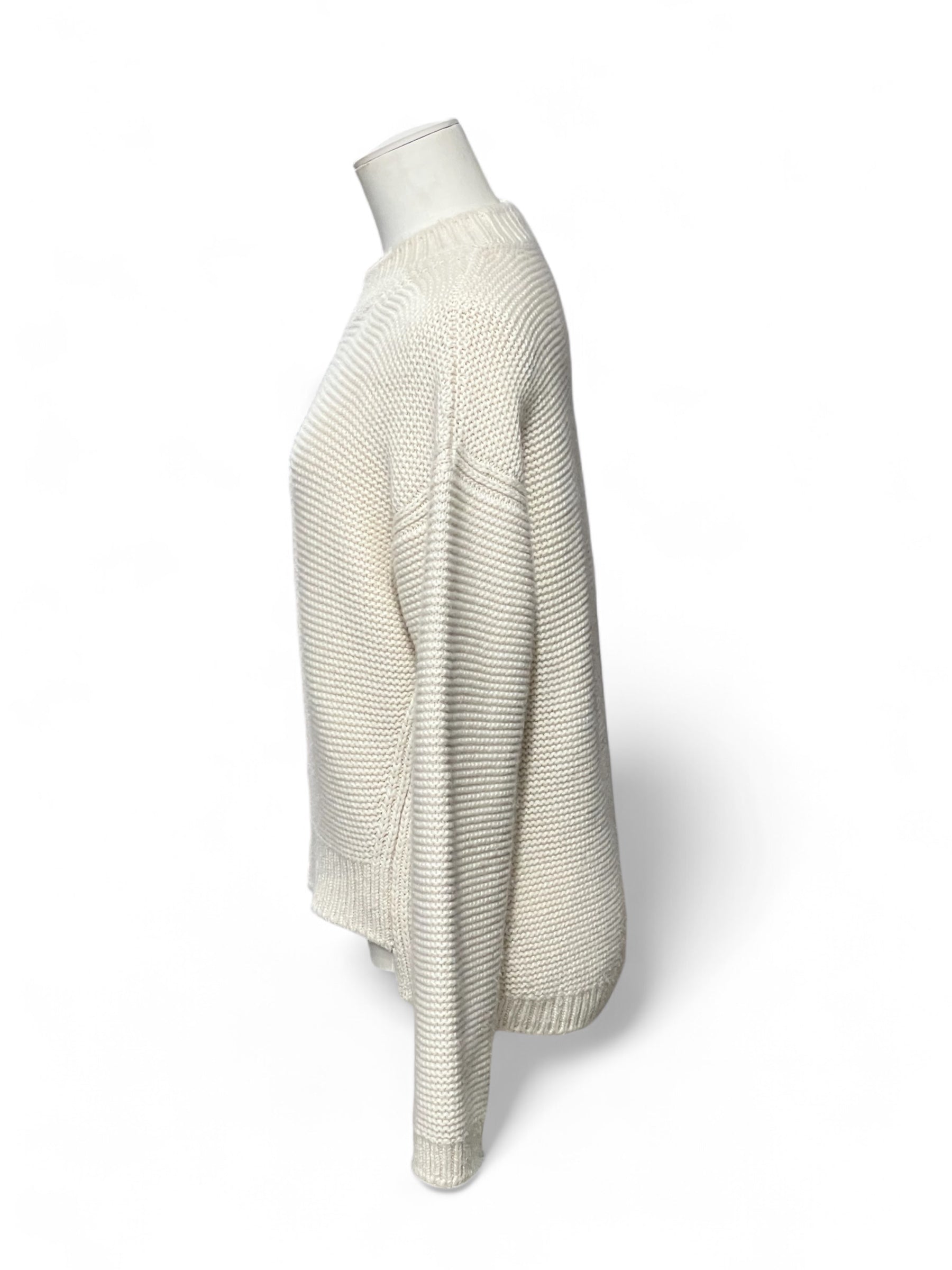 Hermès - Pull en cachemire beige T38