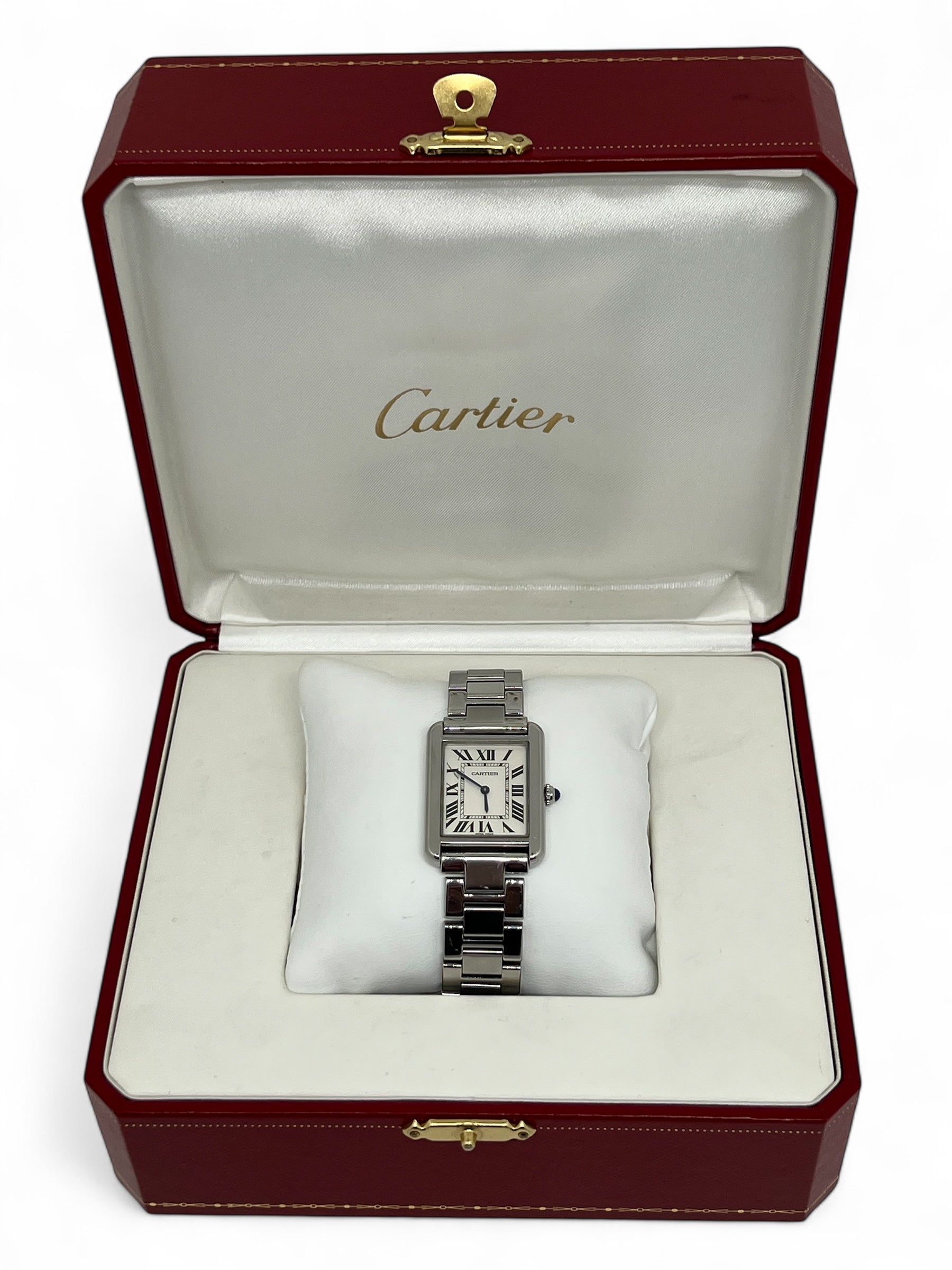 Cartier - Cartier Tank Solo Uhr aus Stahl