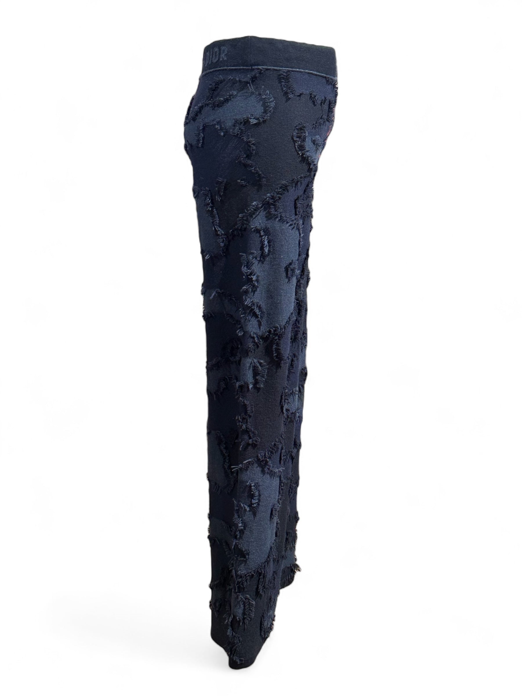 Christian Dior - Pantalon bleu camouflage à texture T34