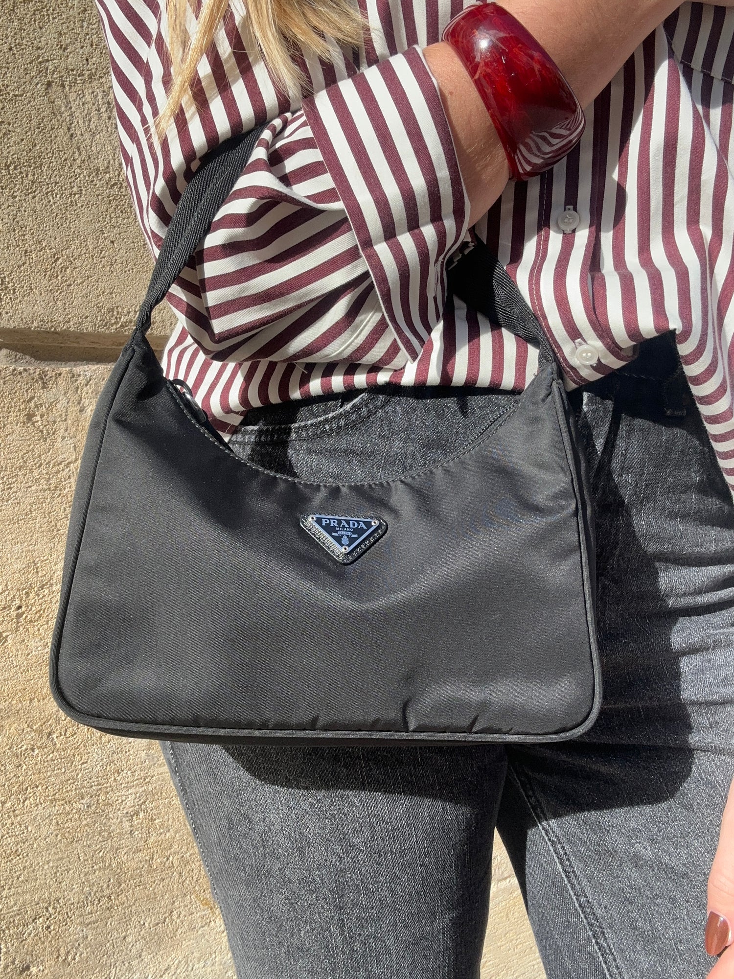 Prada - Sac Re-Édition 2000 nylon noir