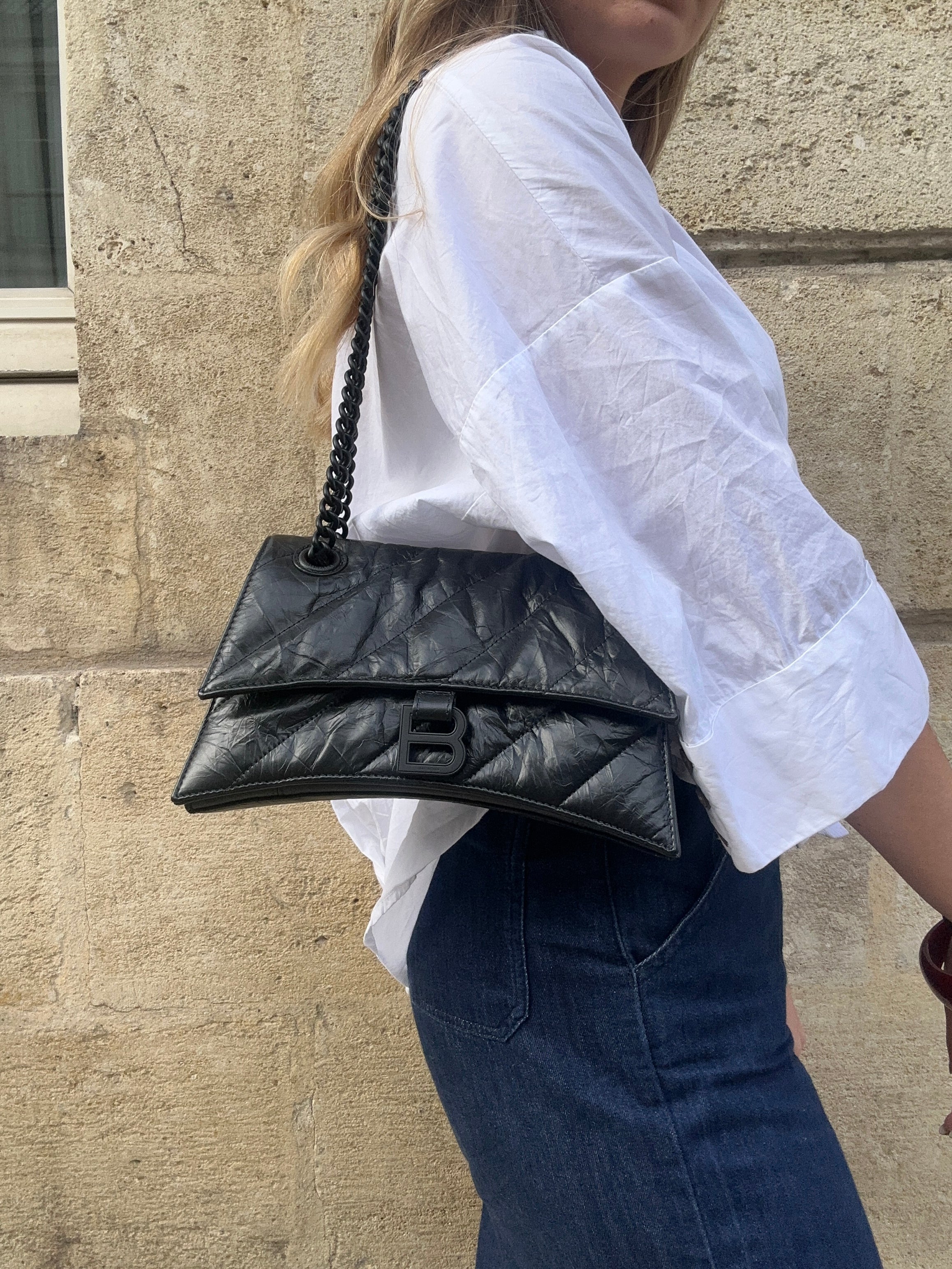 Balenciaga - Sac crush full black PM