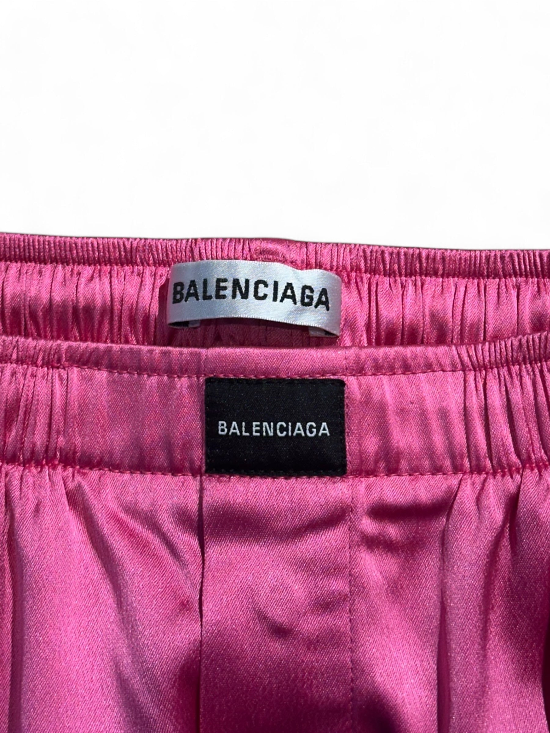 Balenciaga - Pantalon rose fluide T34