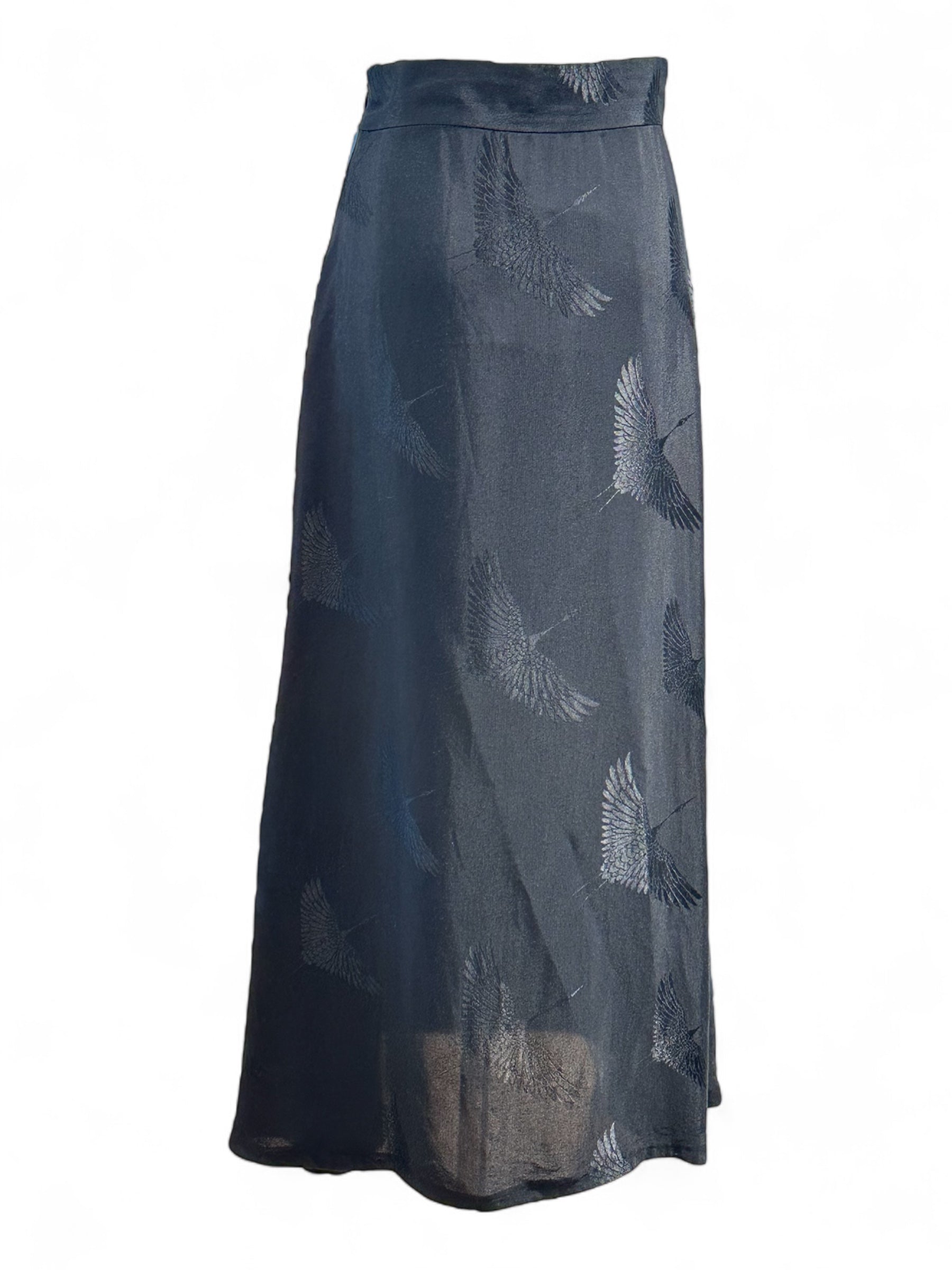 Sandro - Jupe noir à imprimé T36