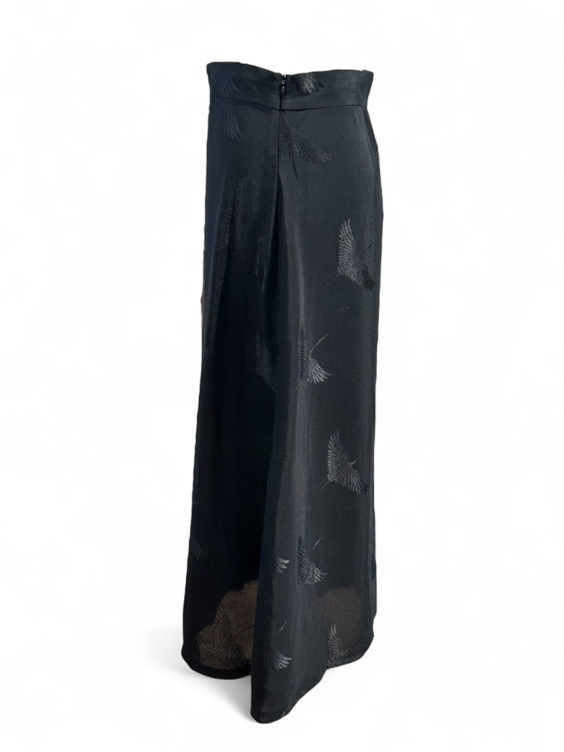 Sandro - Jupe noir à imprimé T36