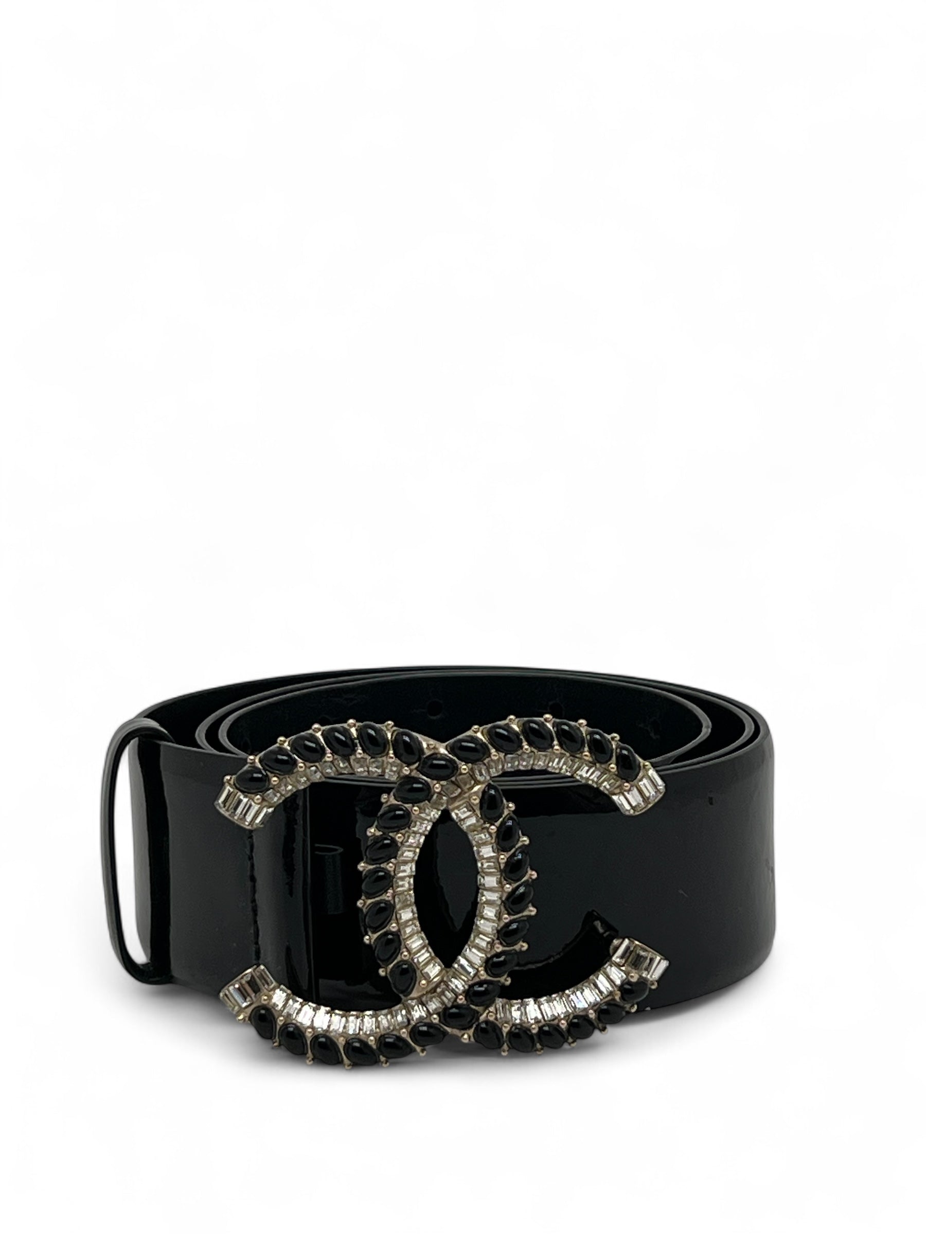 Chanel - Cintura in pelle verniciata T.80