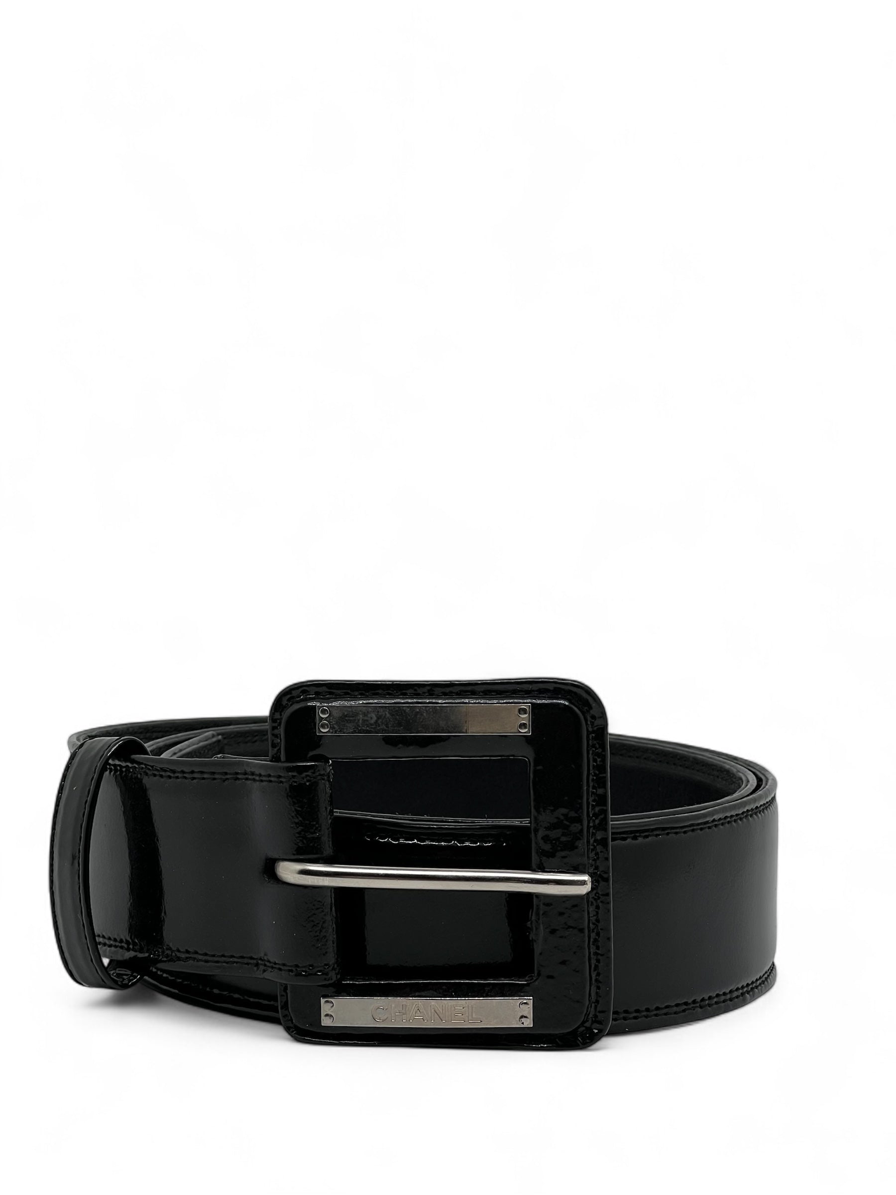 Chanel - Ceinture cuir Vernis 80cm