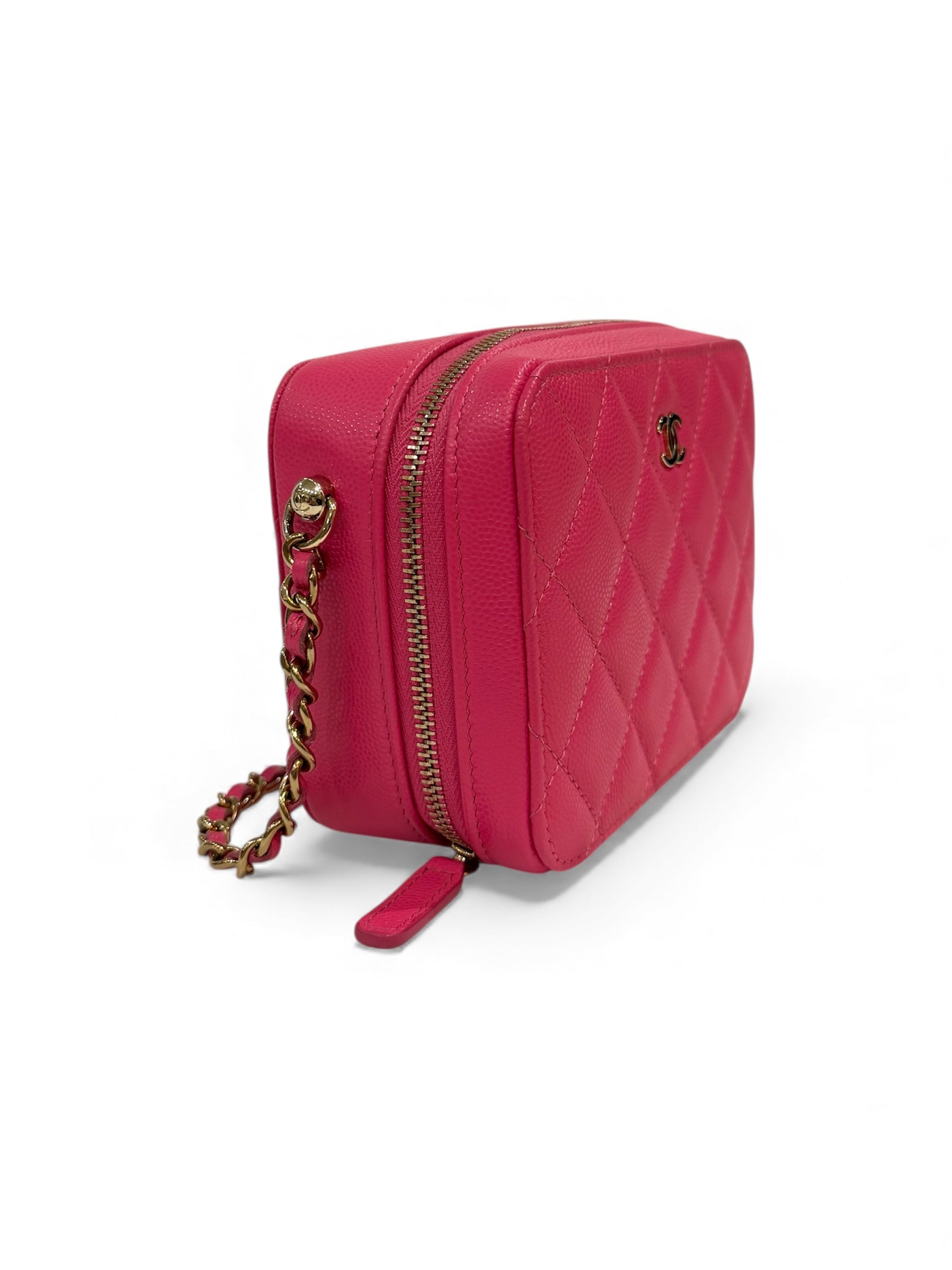Chanel - Mini-Kassettentasche aus Kaviarleder