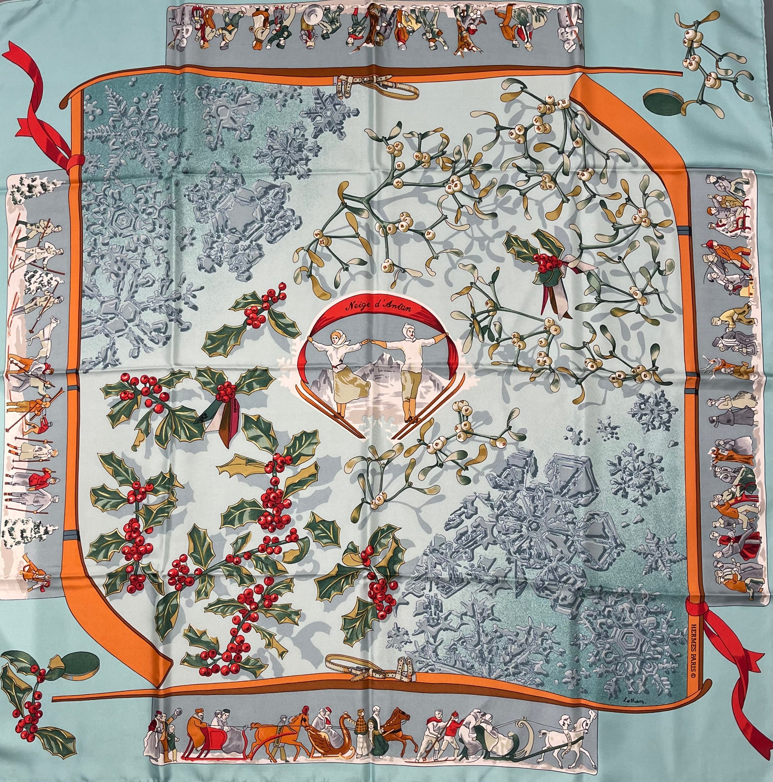 Hermès - Carré 90 « Neige d’Antan »