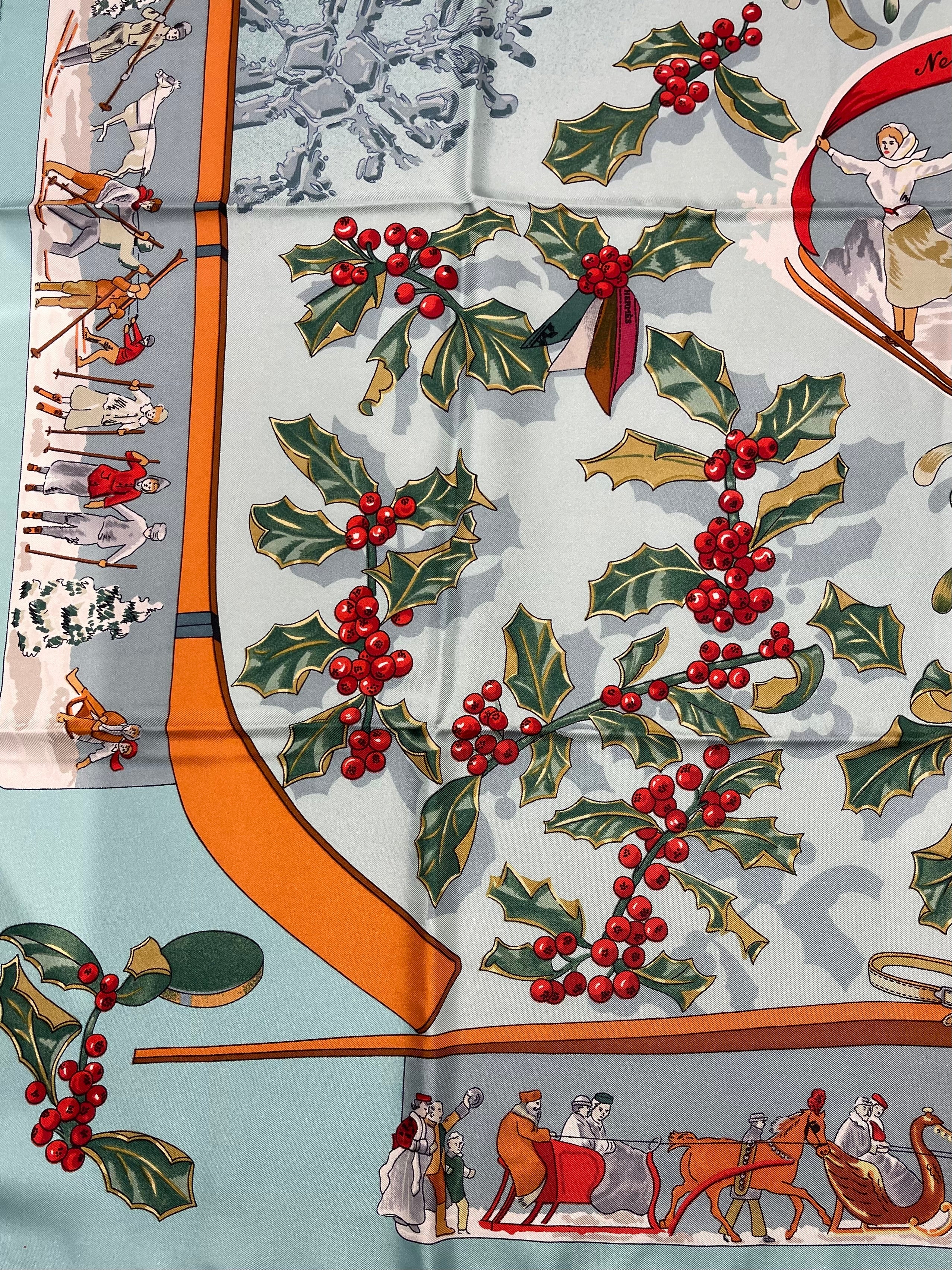 Hermès - Carré 90 « Neige d’Antan »