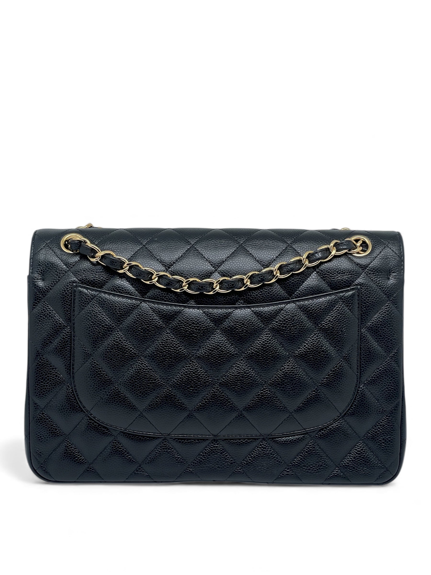 Chanel - Sac Jumbo cuir caviar