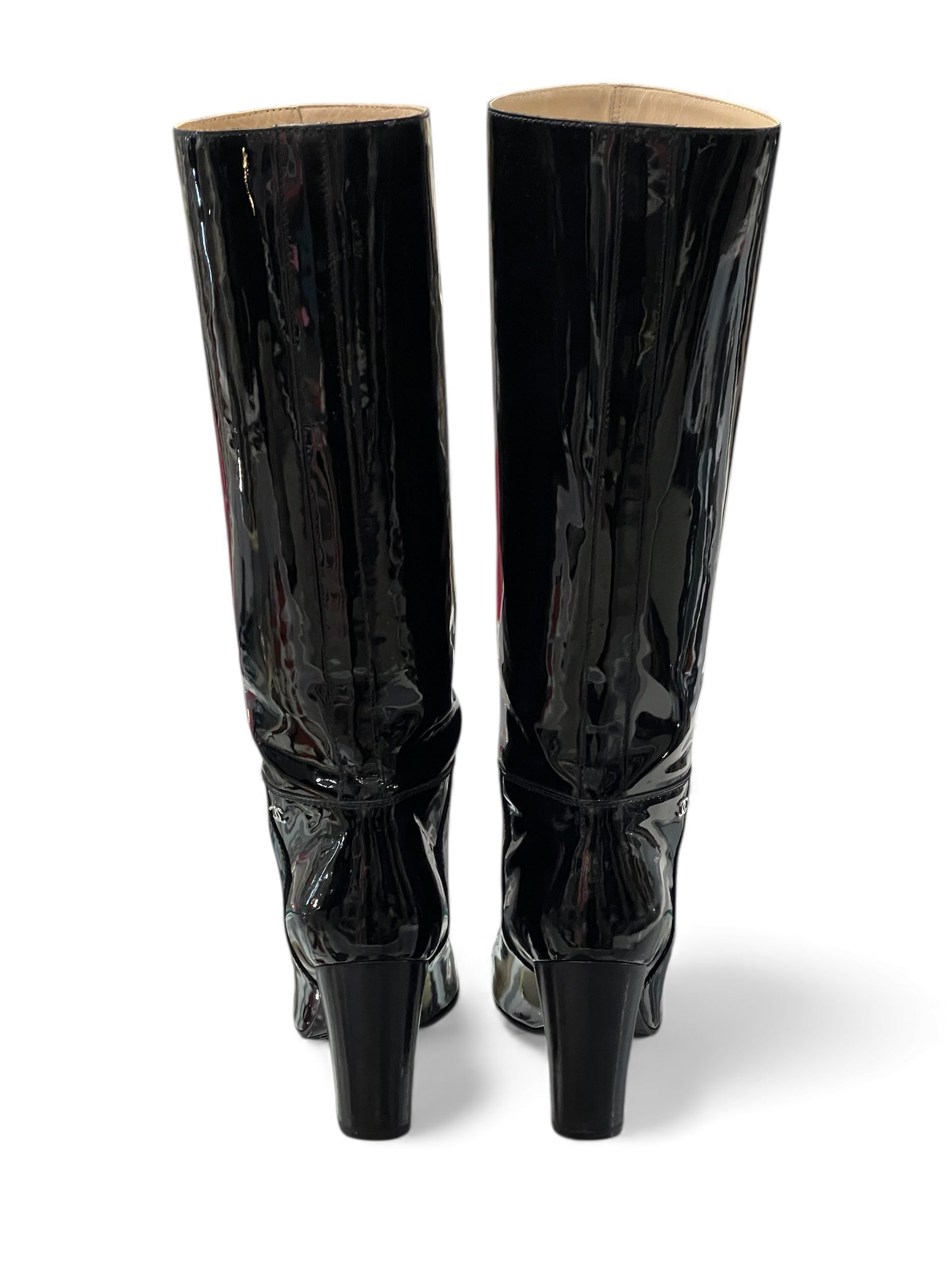 Chanel - Bottes vernis T38,5