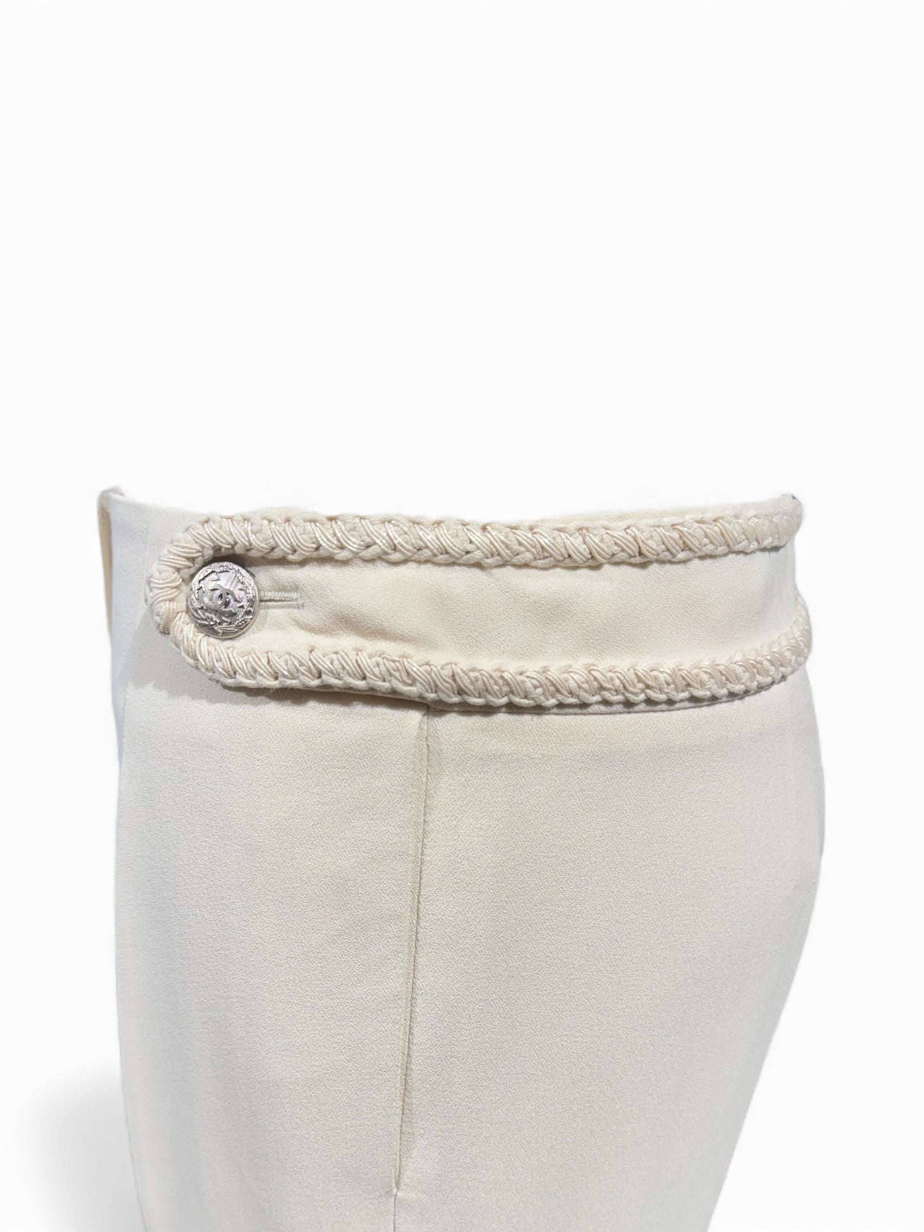 Chanel - Pantalon de tailleur brodé T38