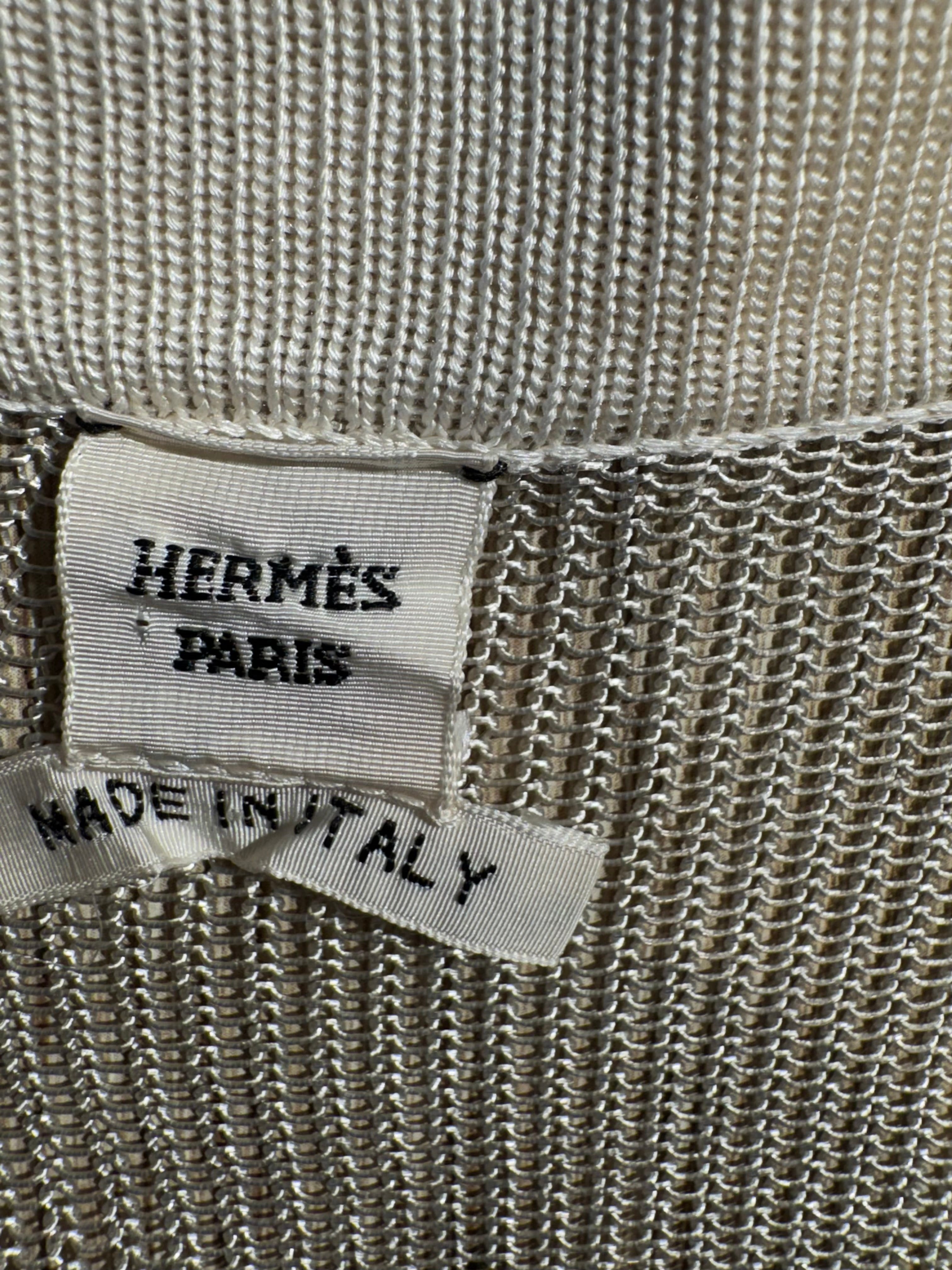 Hermès - Pull tressé T40