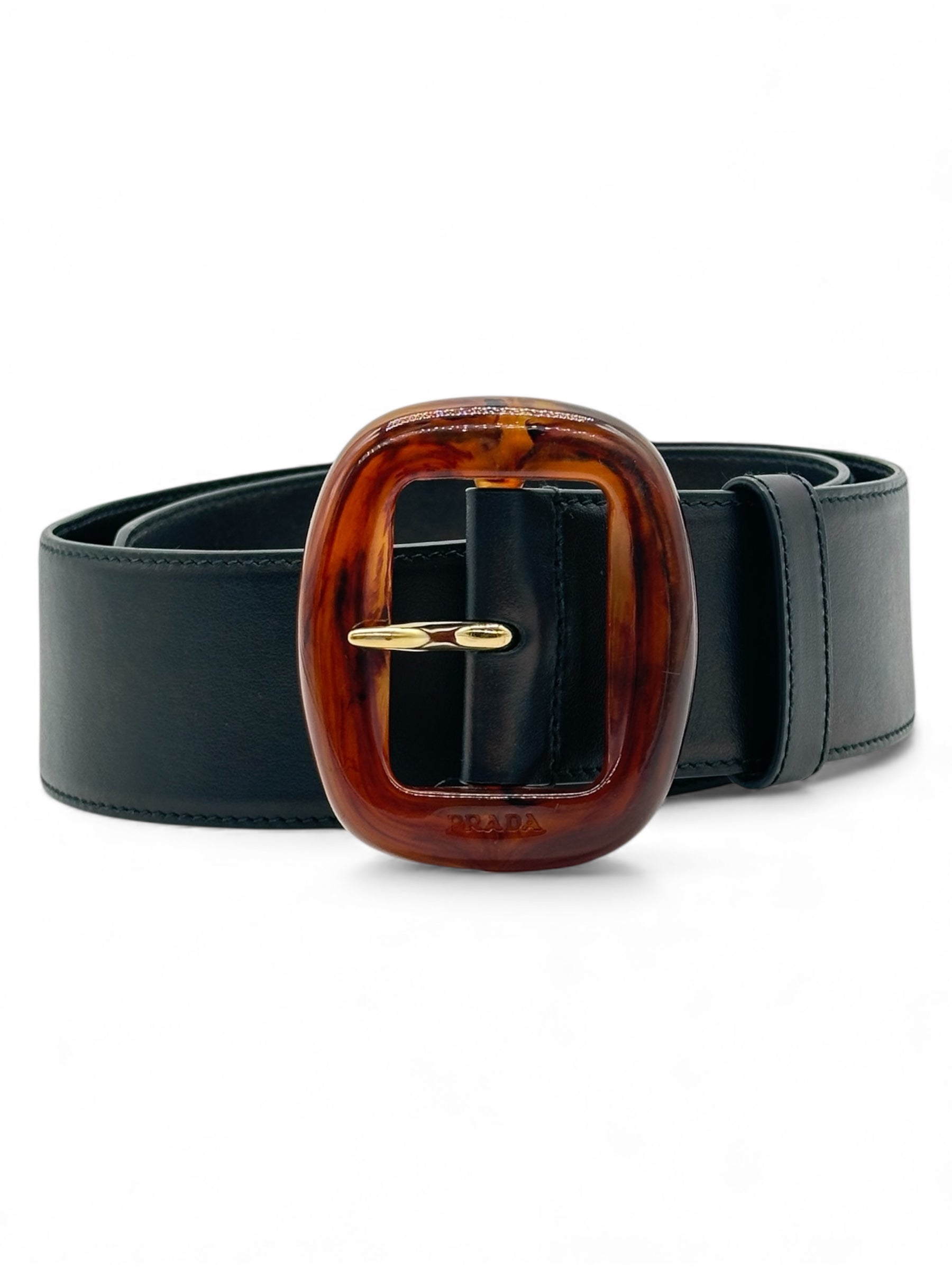 Prada - Cintura nera T80