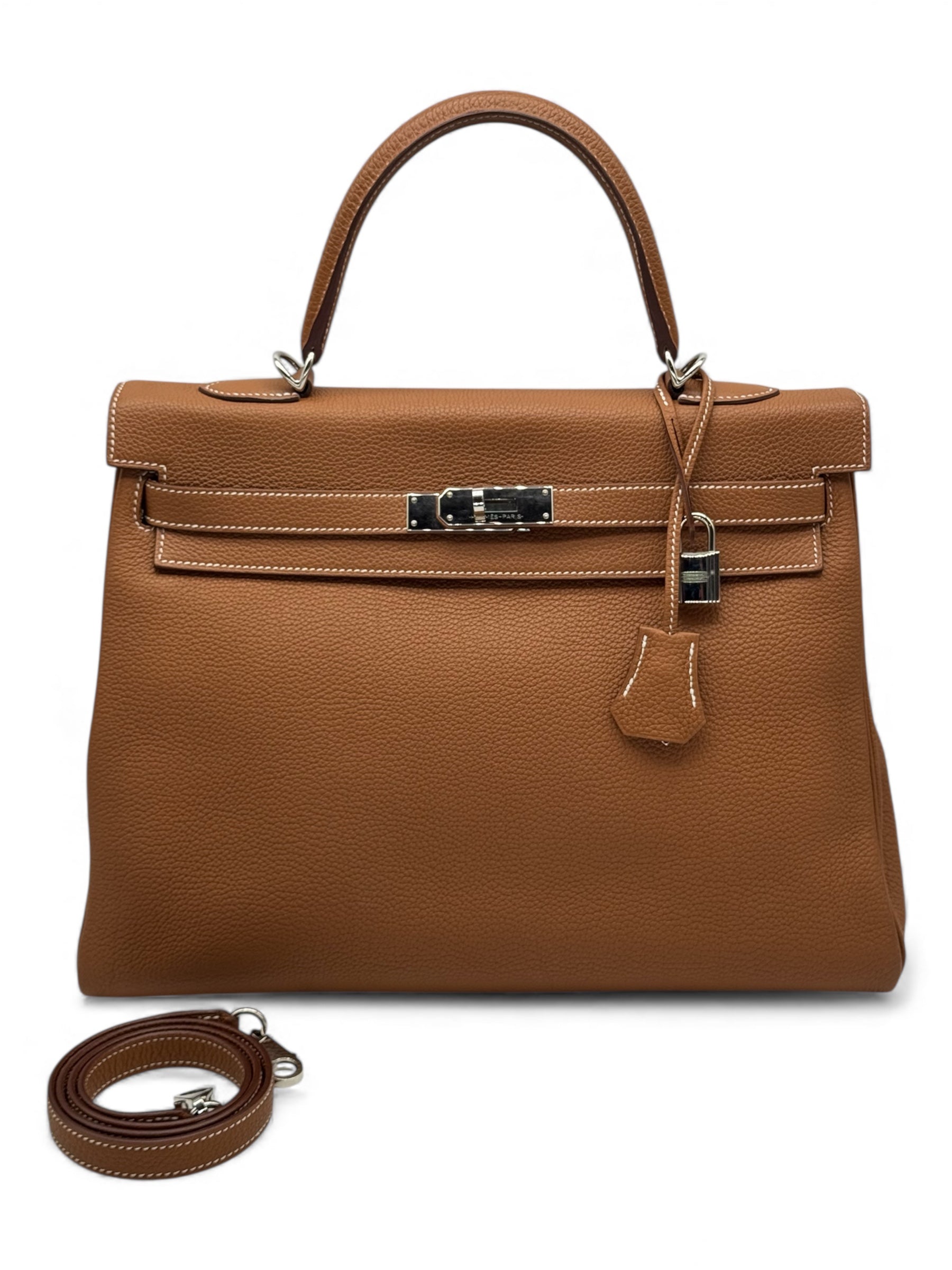 Hermès - Borsa Kelly 35 Gold Togo