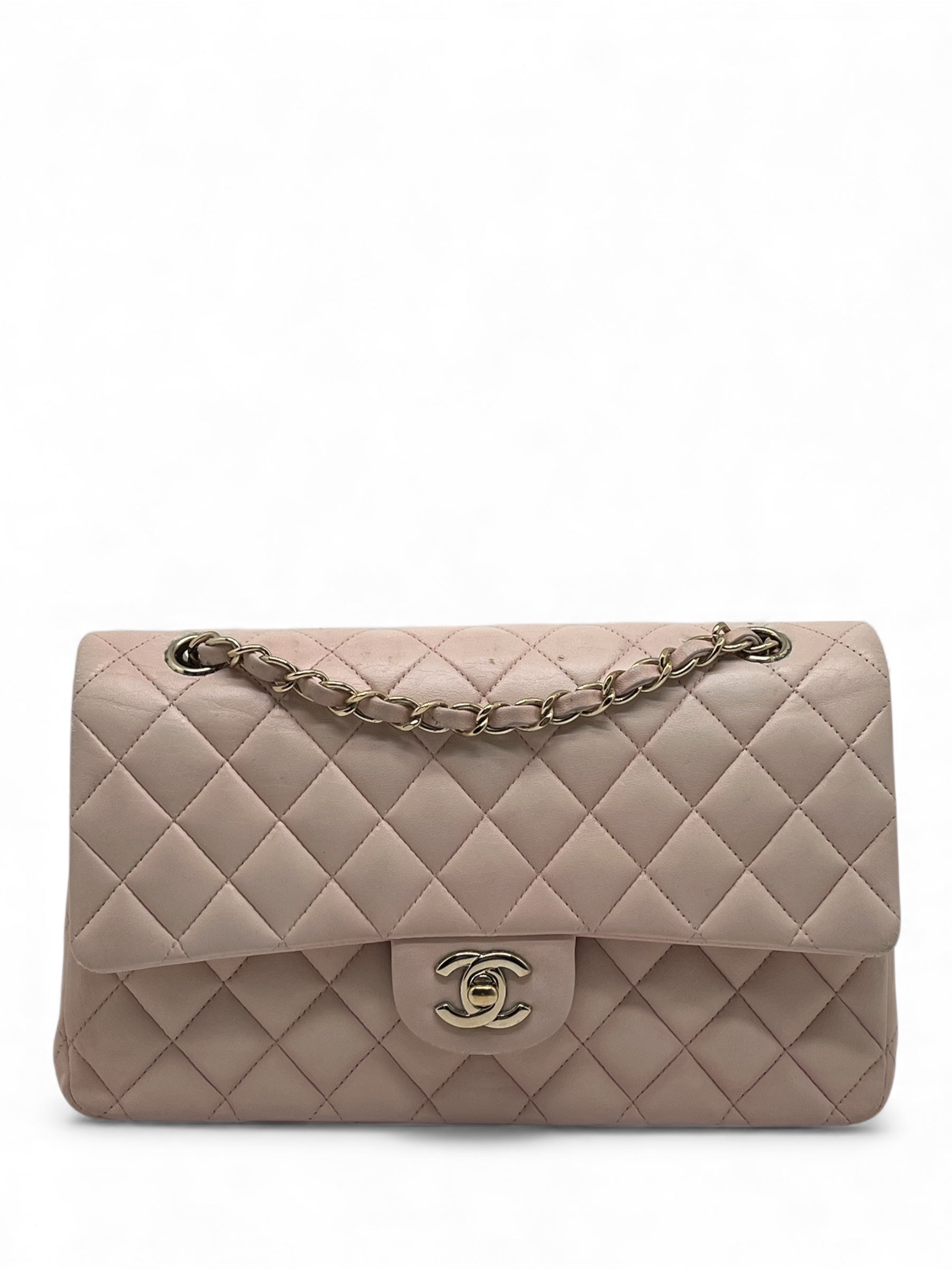 Chanel - Borsa Timeless 25 doppia patta rosa