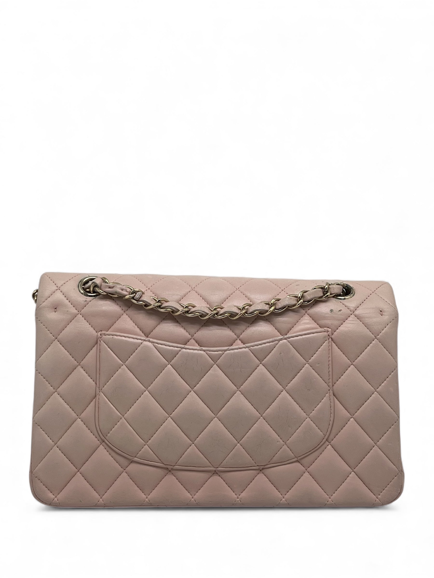 Chanel - Borsa Timeless 25 doppia patta rosa
