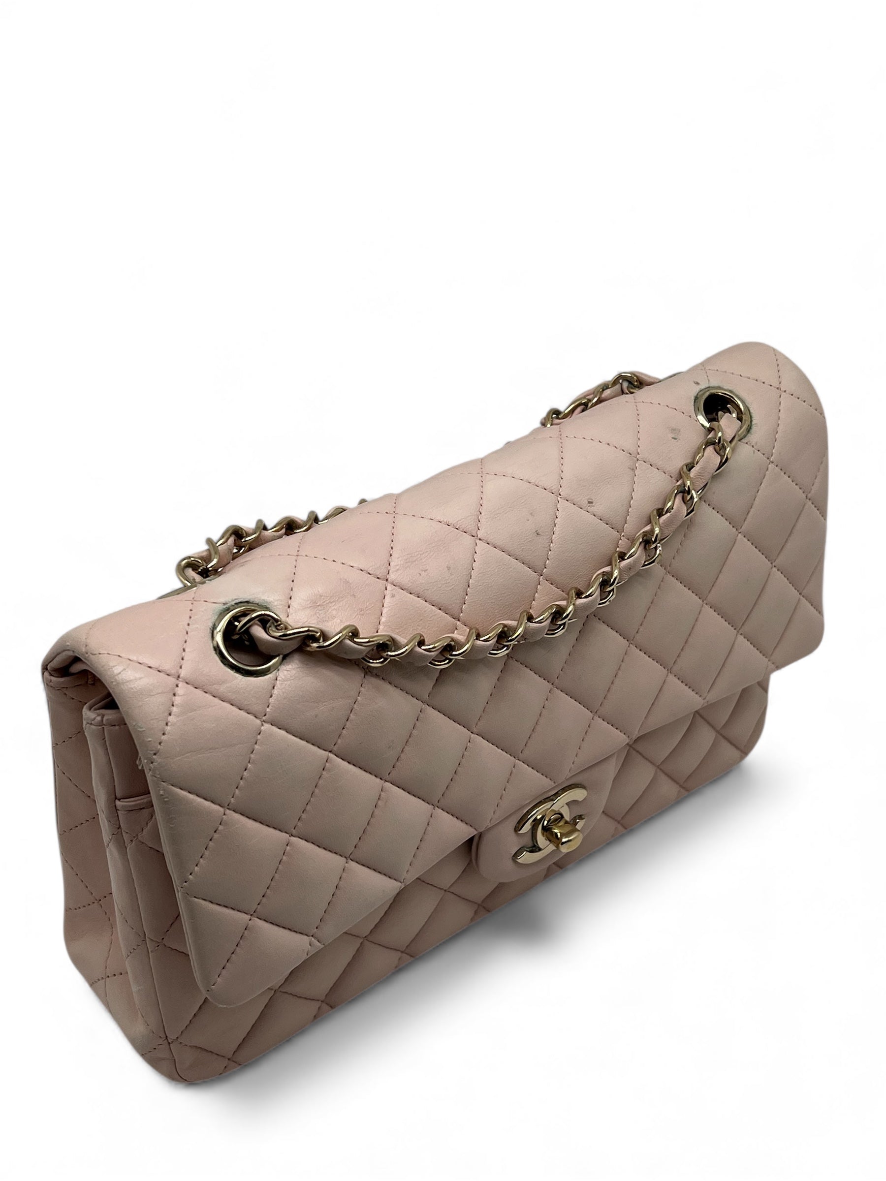 Chanel - Borsa Timeless 25 doppia patta rosa