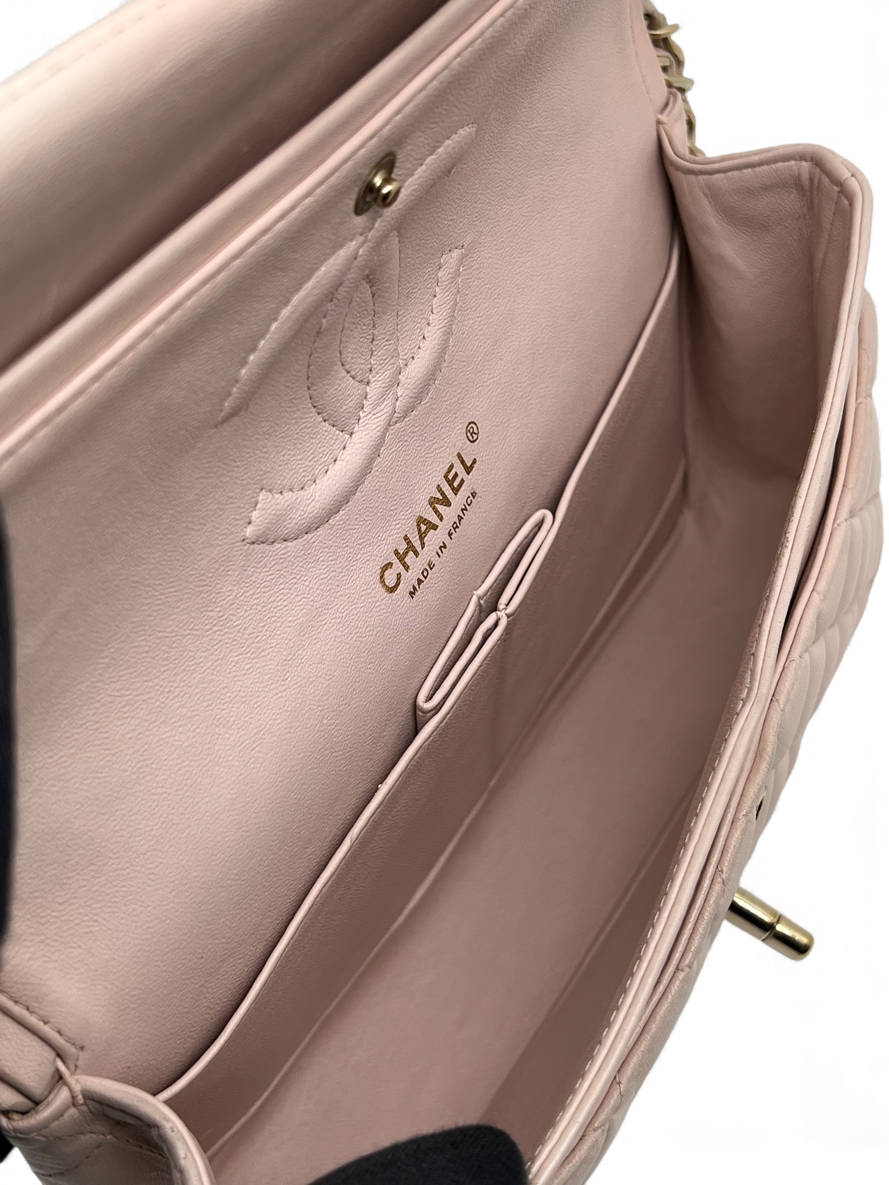 Chanel - Borsa Timeless 25 doppia patta rosa